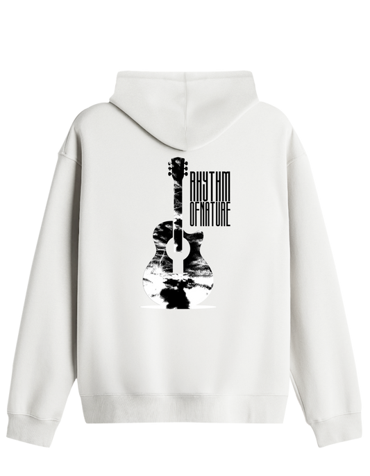 Rhythm Of Nature Baskılı Unisex Kapüşonlu Yaka Hoodie