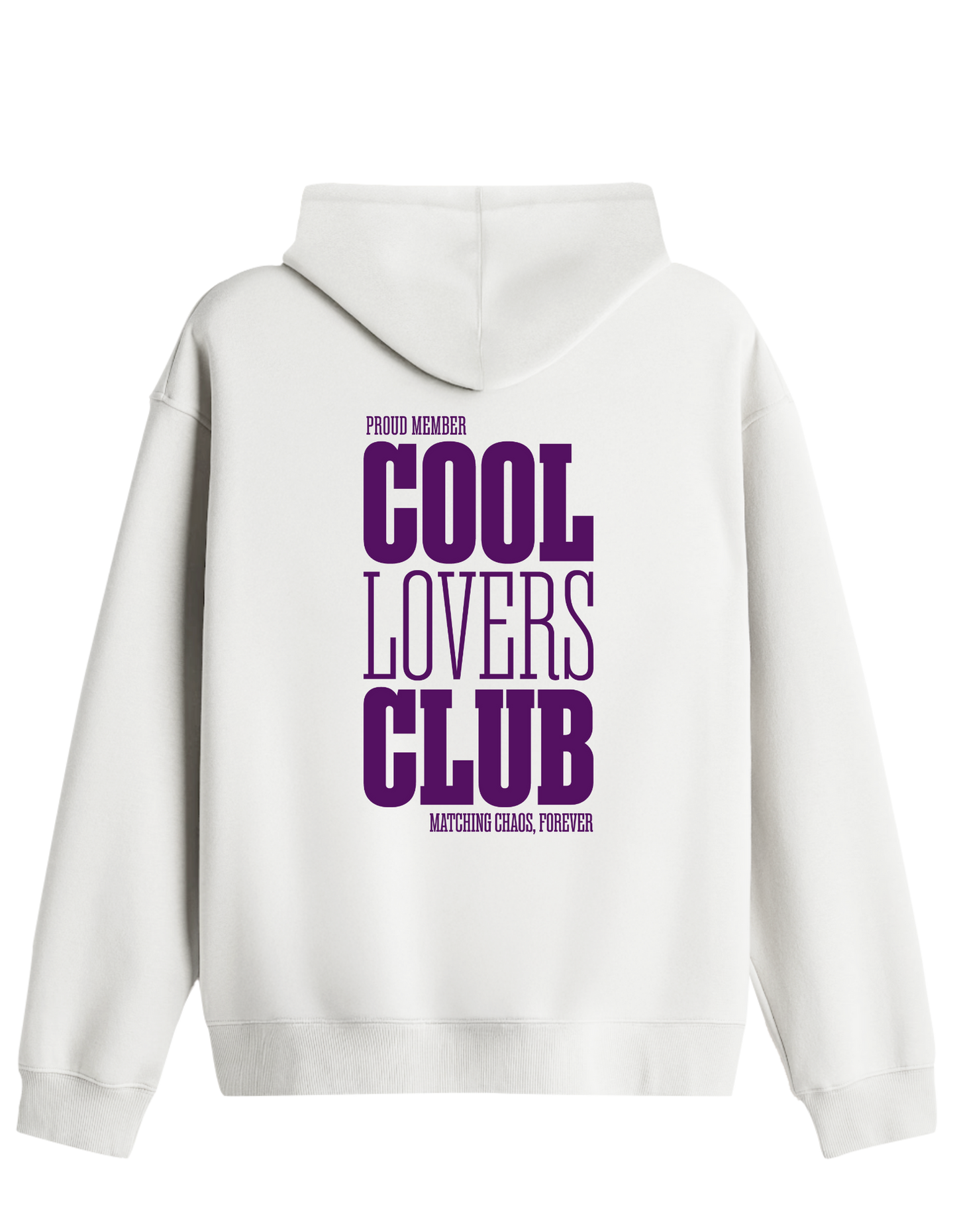 Cool Lovers Baskılı Unisex Kapüşonlu Yaka Hoodie