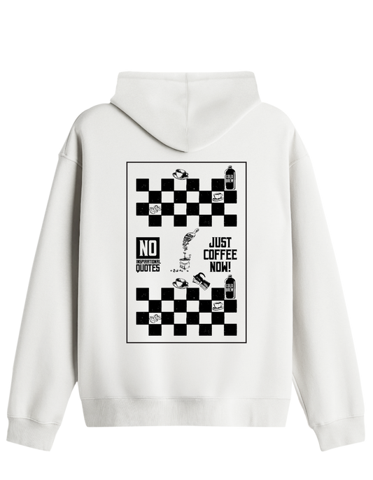 Just Coffee Baskılı Unisex Kapüşonlu Yaka Hoodie
