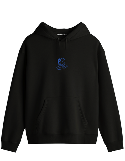 Running Baskılı Unisex Kapüşonlu Yaka Hoodie