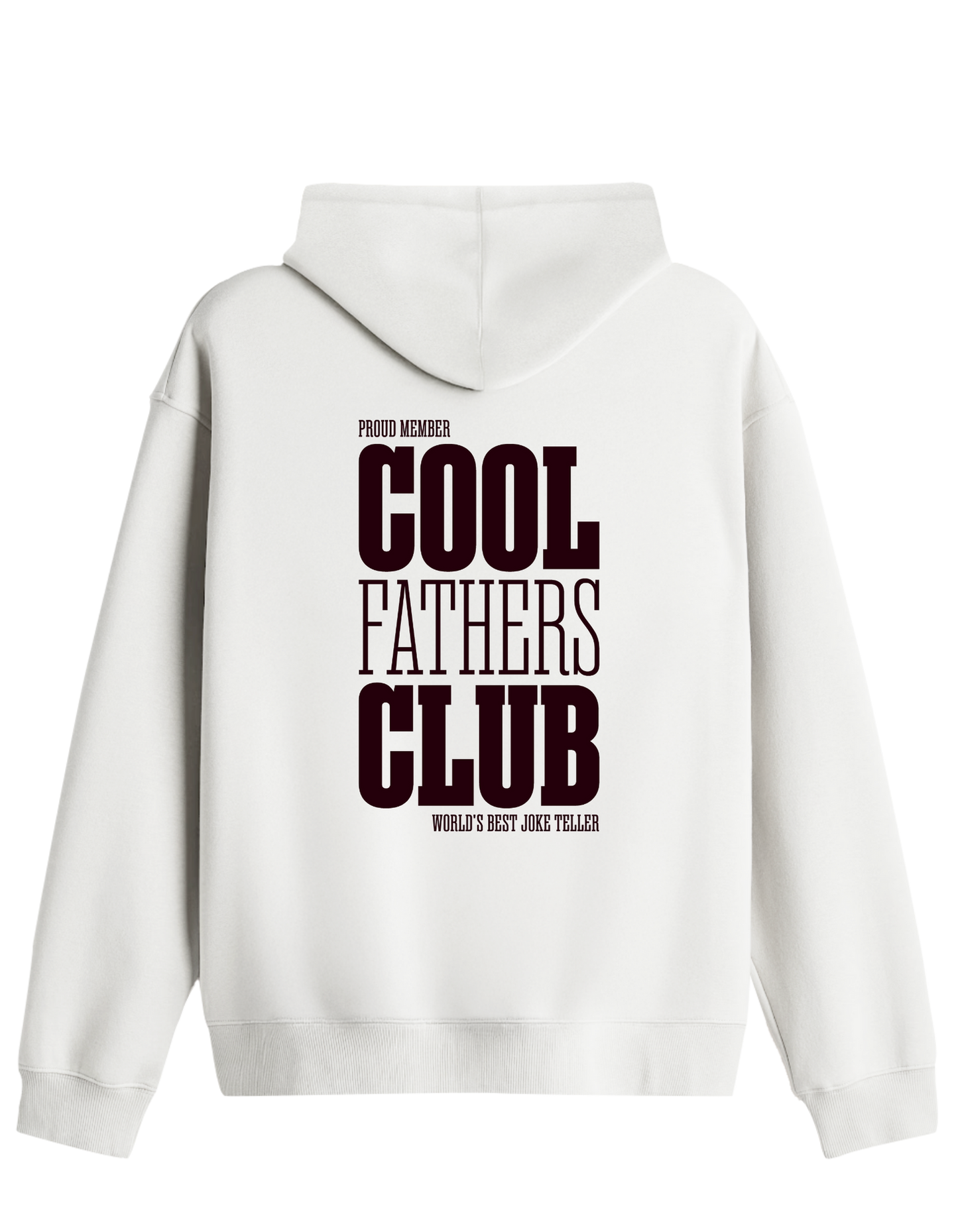 Cool Fathers Club Baskılı Unisex Kapüşonlu Yaka Hoodie