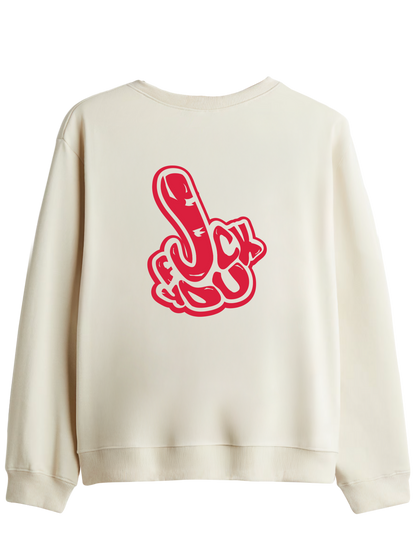 You Know Baskılı Bisiklet Yaka Sweatshirt