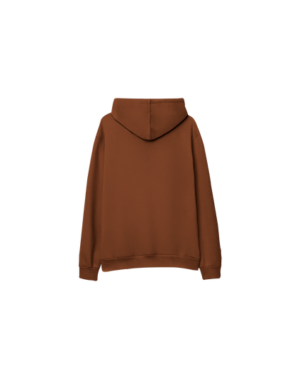 Basic Baskısız Oversize Kapüşonlu Çocuk Hoodie