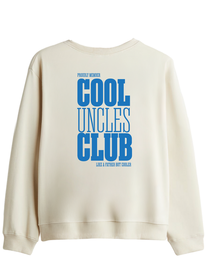 Cool Uncles Club Baskılı Bisiklet Yaka Sweatshirt