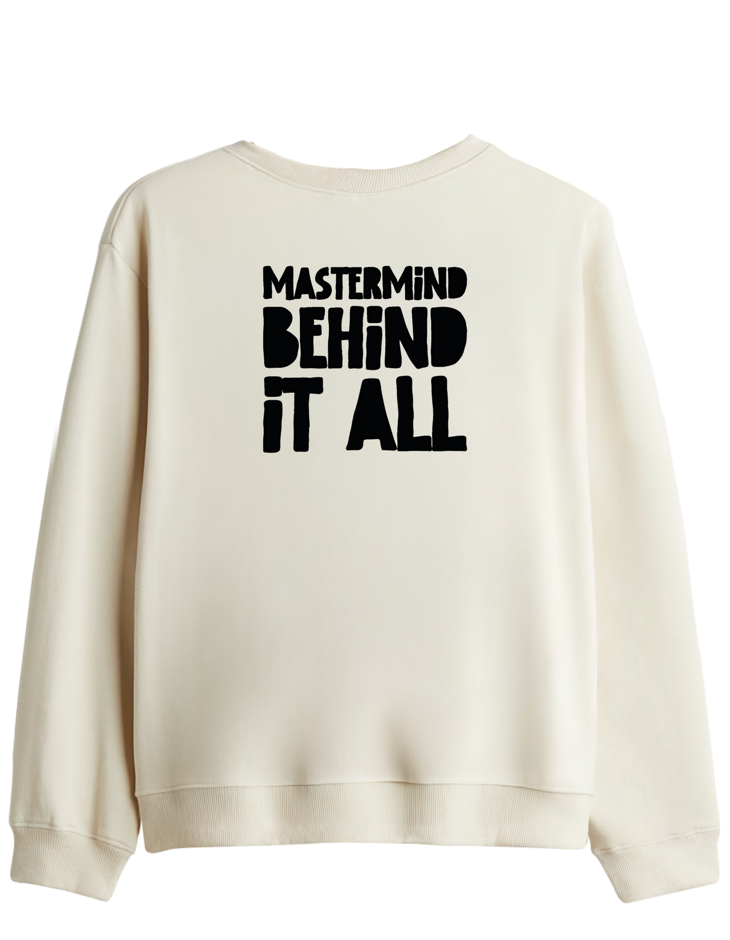 Mastermind Baskılı Bisiklet Yaka Sweatshirt