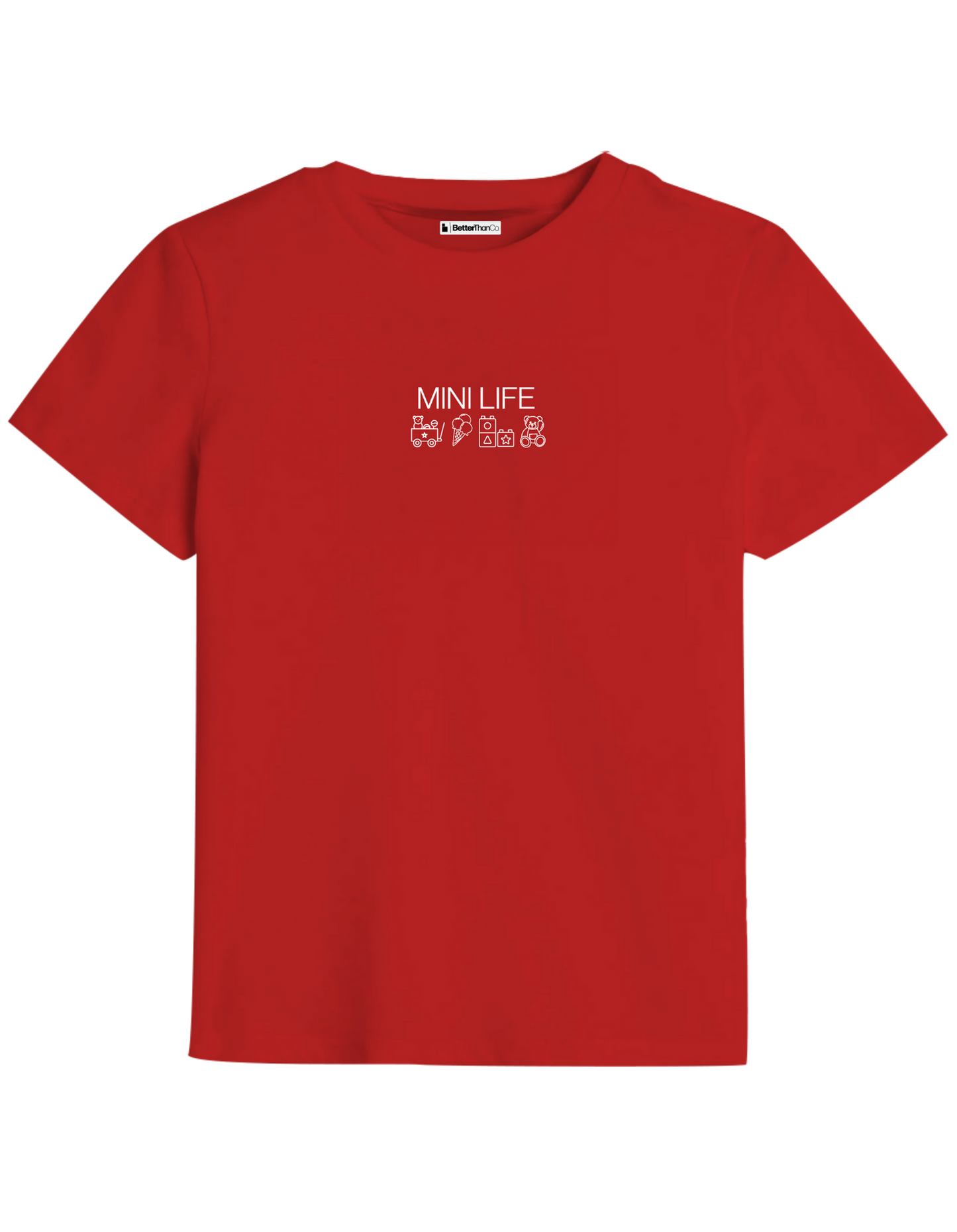 Mini Life Baskılı Bisiklet Yaka Çocuk t-shirt