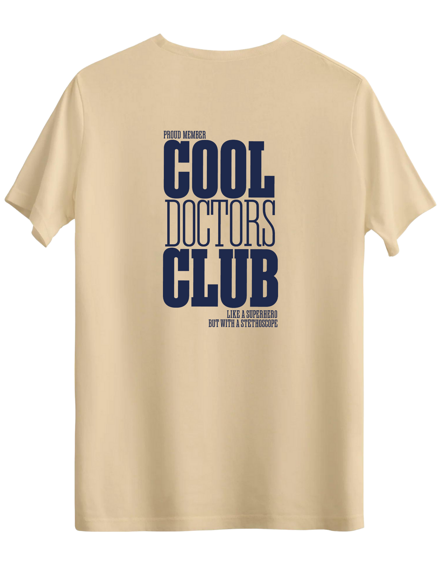 Cool Doctors Club Baskılı Bisiklet Yaka Regular T-shirt