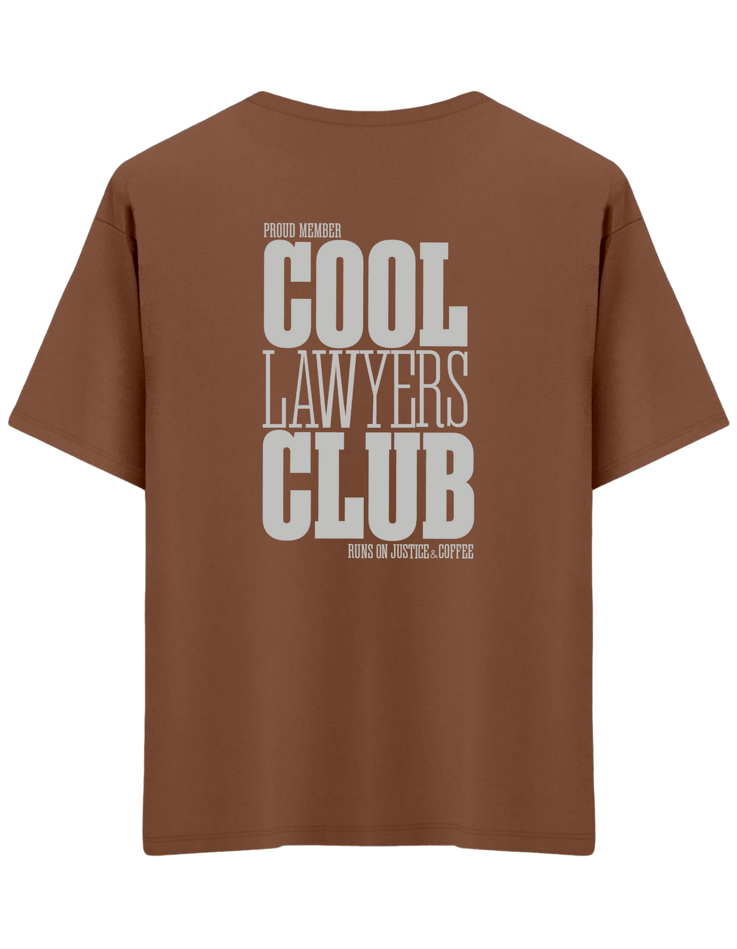 Cool Lawyers Club Baskılı Bisiklet Yaka Oversize T-shirt
