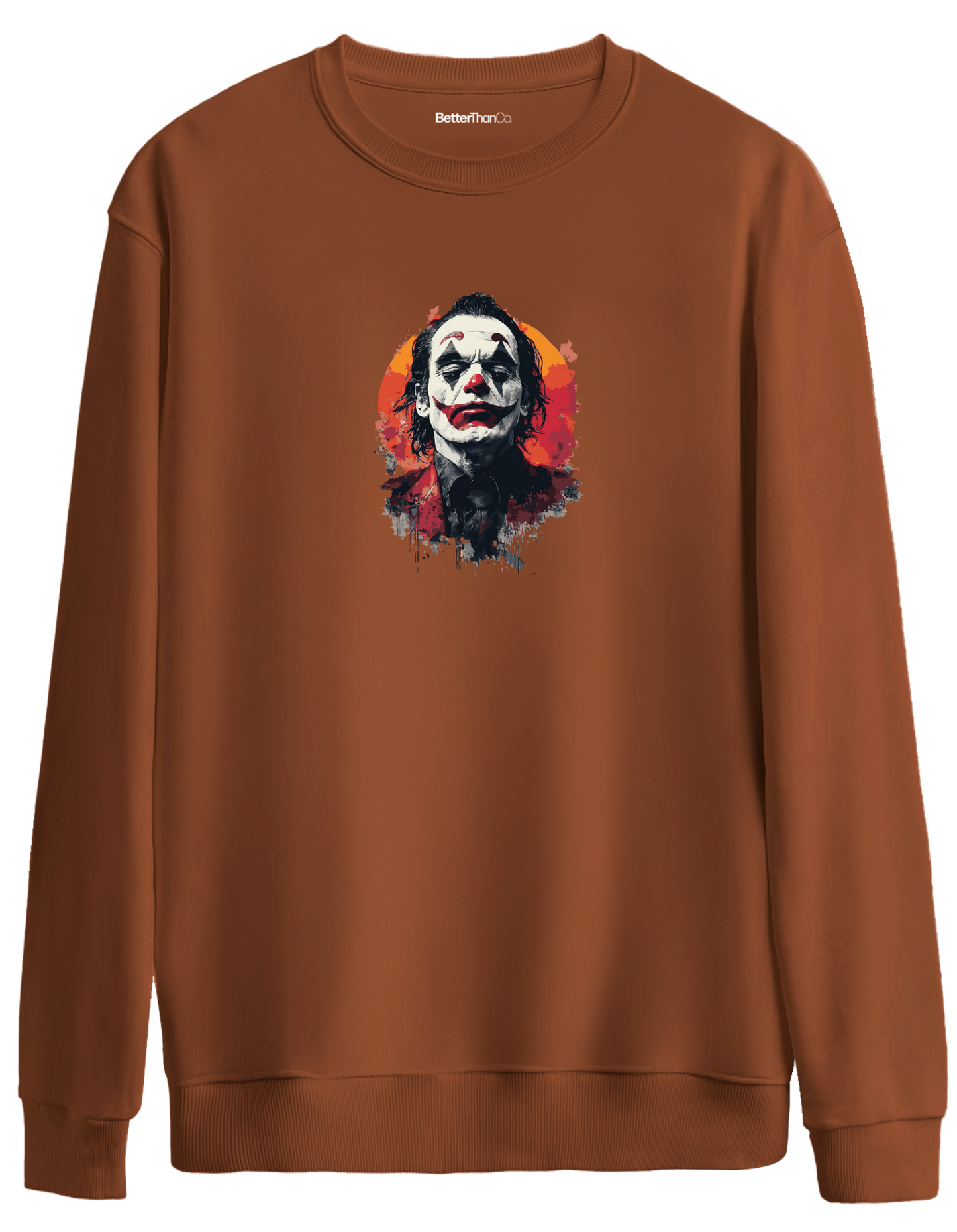 Sadness Baskılı Bisiklet Yaka Oversize Sweatshirt