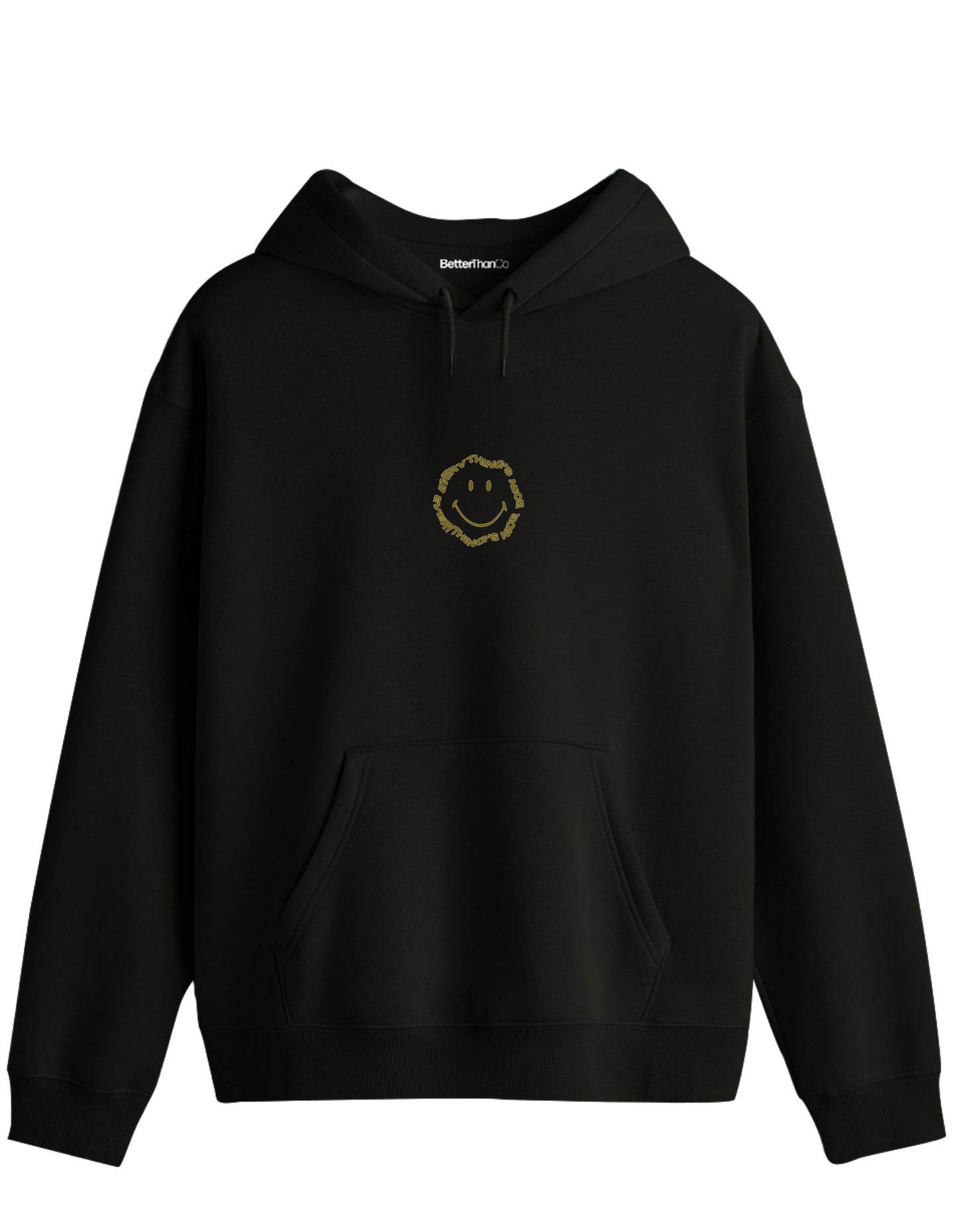 Nice Baskılı Unisex Kapüşonlu Yaka Hoodie