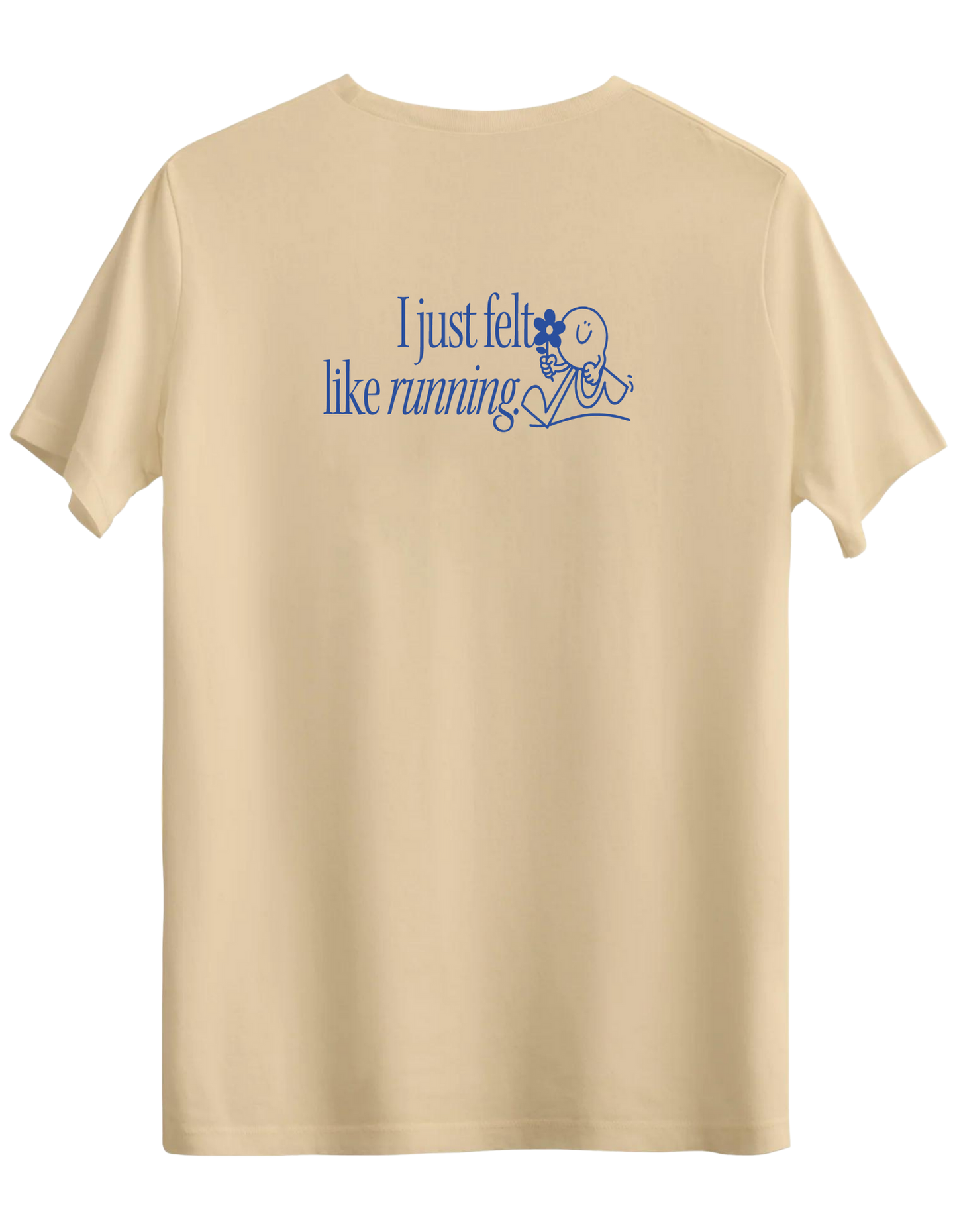 Running Baskılı Bisiklet Yaka Regular T-shirt