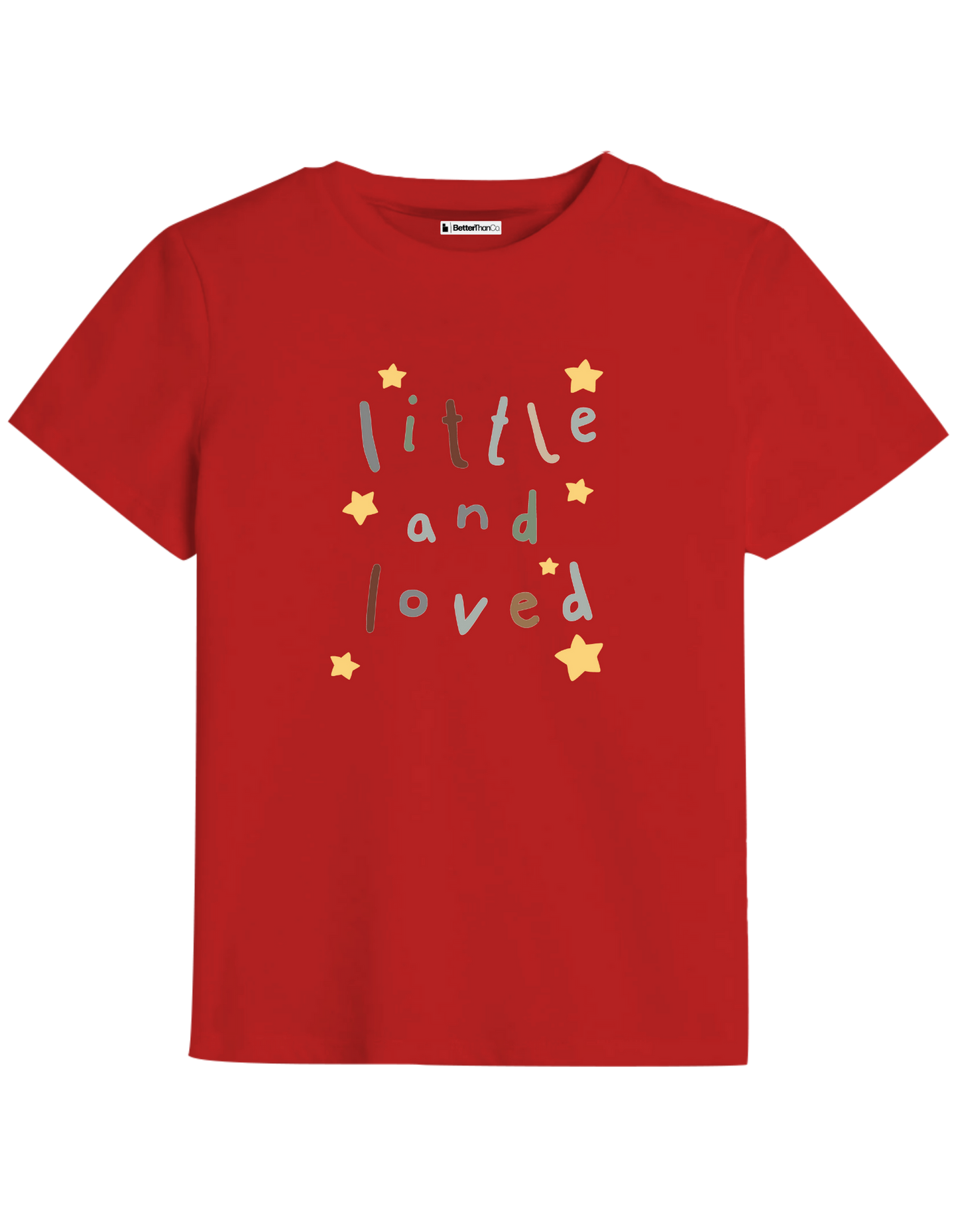 Little and Love Baskılı Bisiklet Yaka Çocuk t-shirt