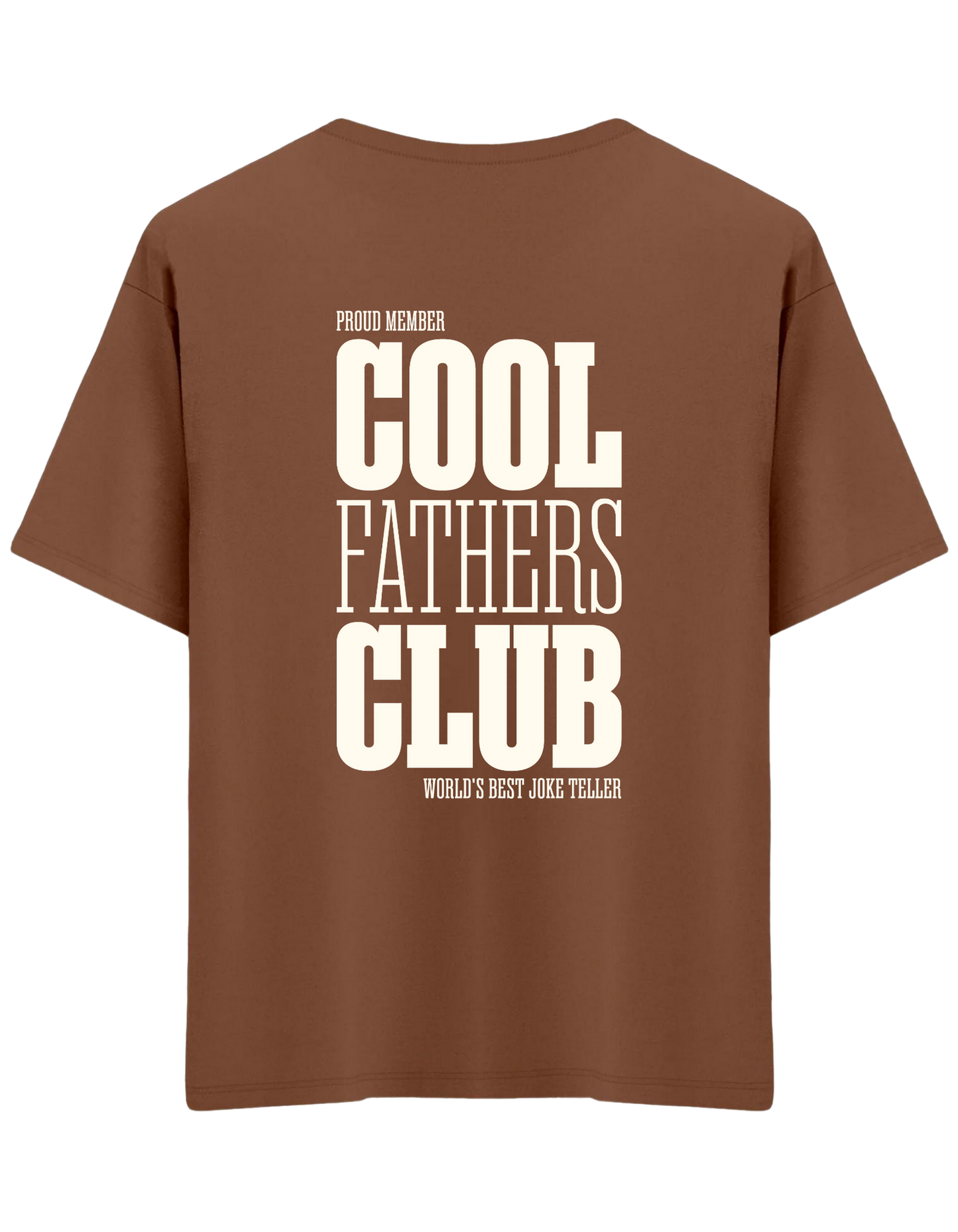 Cool Fathers Club Baskılı Bisiklet Yaka Oversize T-shirt