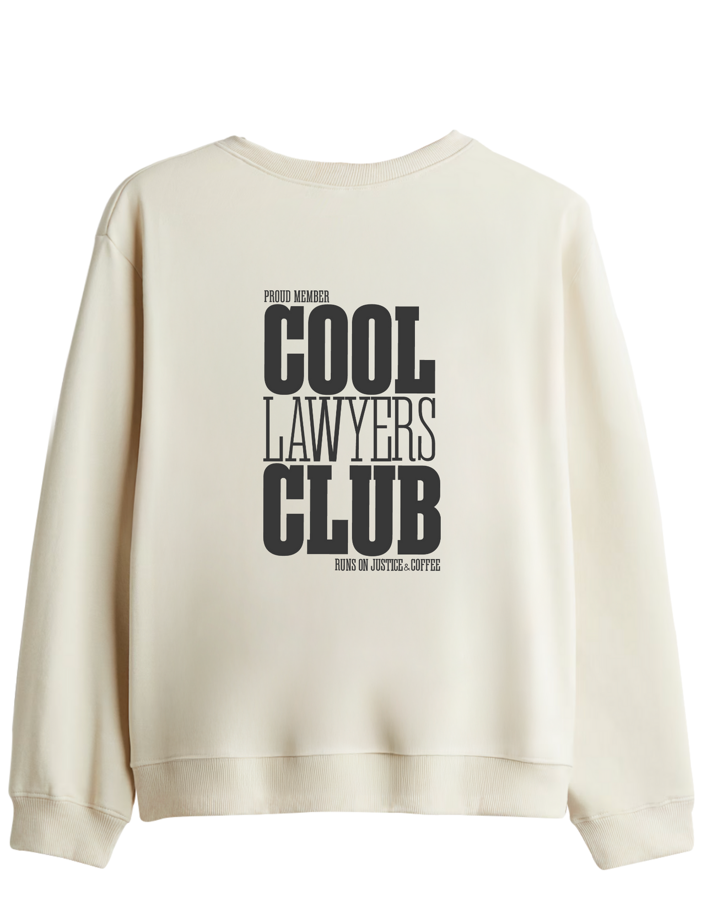 Cool Lawyers Club Baskılı Bisiklet Yaka Sweatshirt