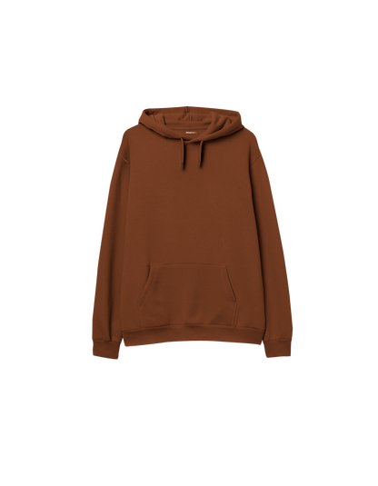 Basic Baskısız Oversize Kapüşonlu Çocuk Hoodie
