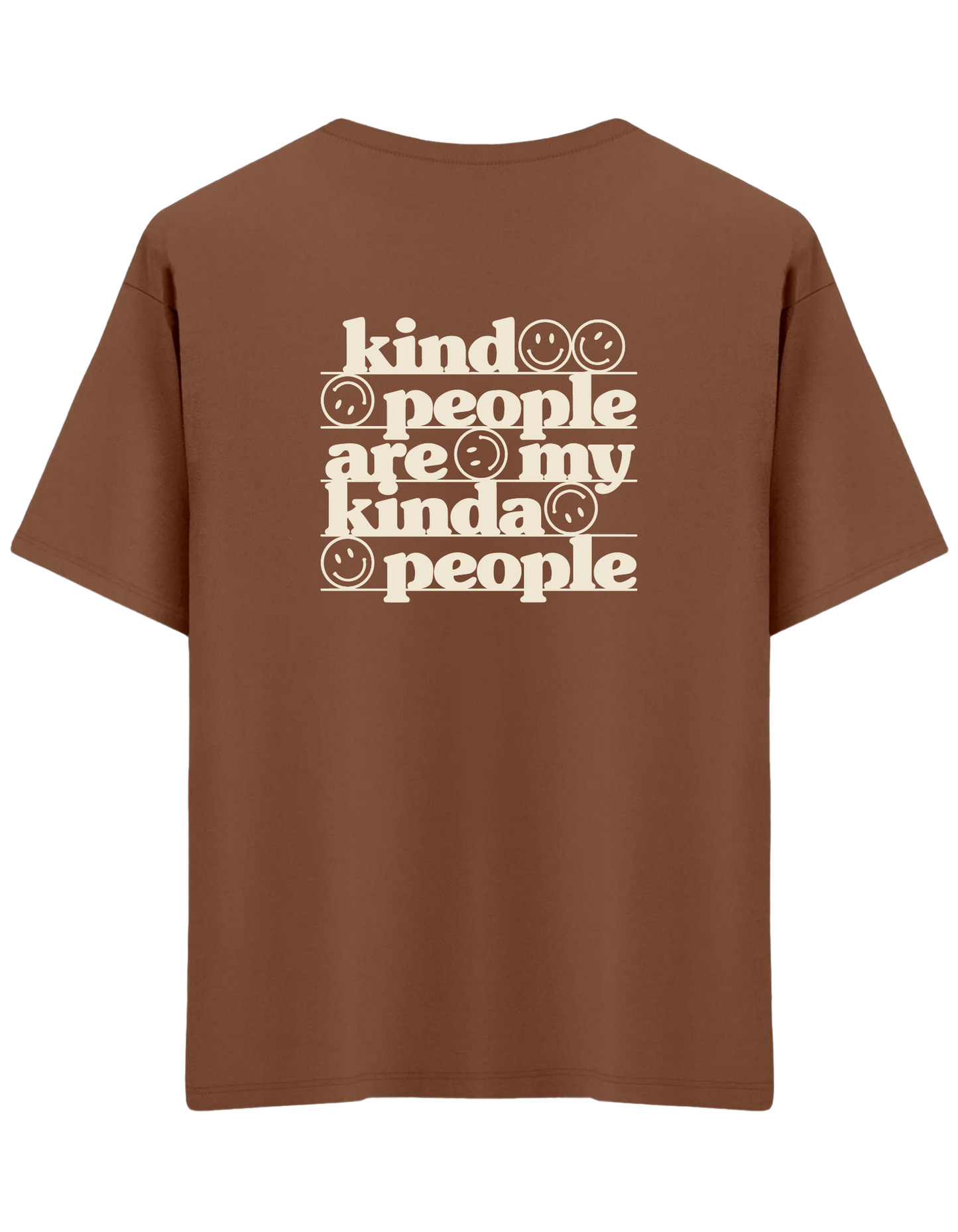 Be Kind Baskılı Bisiklet Yaka Oversize T-shirt