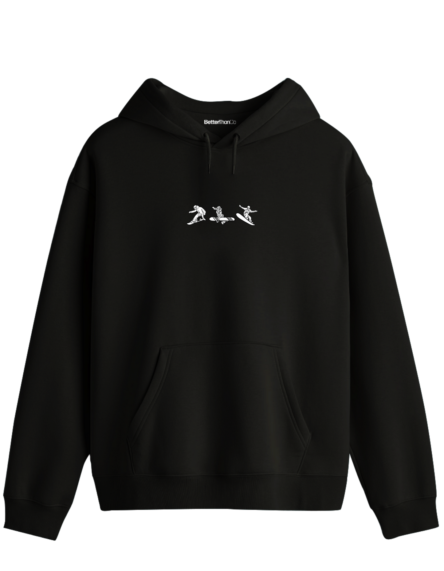 Born To Board Baskılı Unisex Kapüşonlu Yaka Hoodie