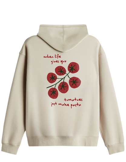 Tomatoes Baskılı Unisex Kapüşonlu Yaka Hoodie