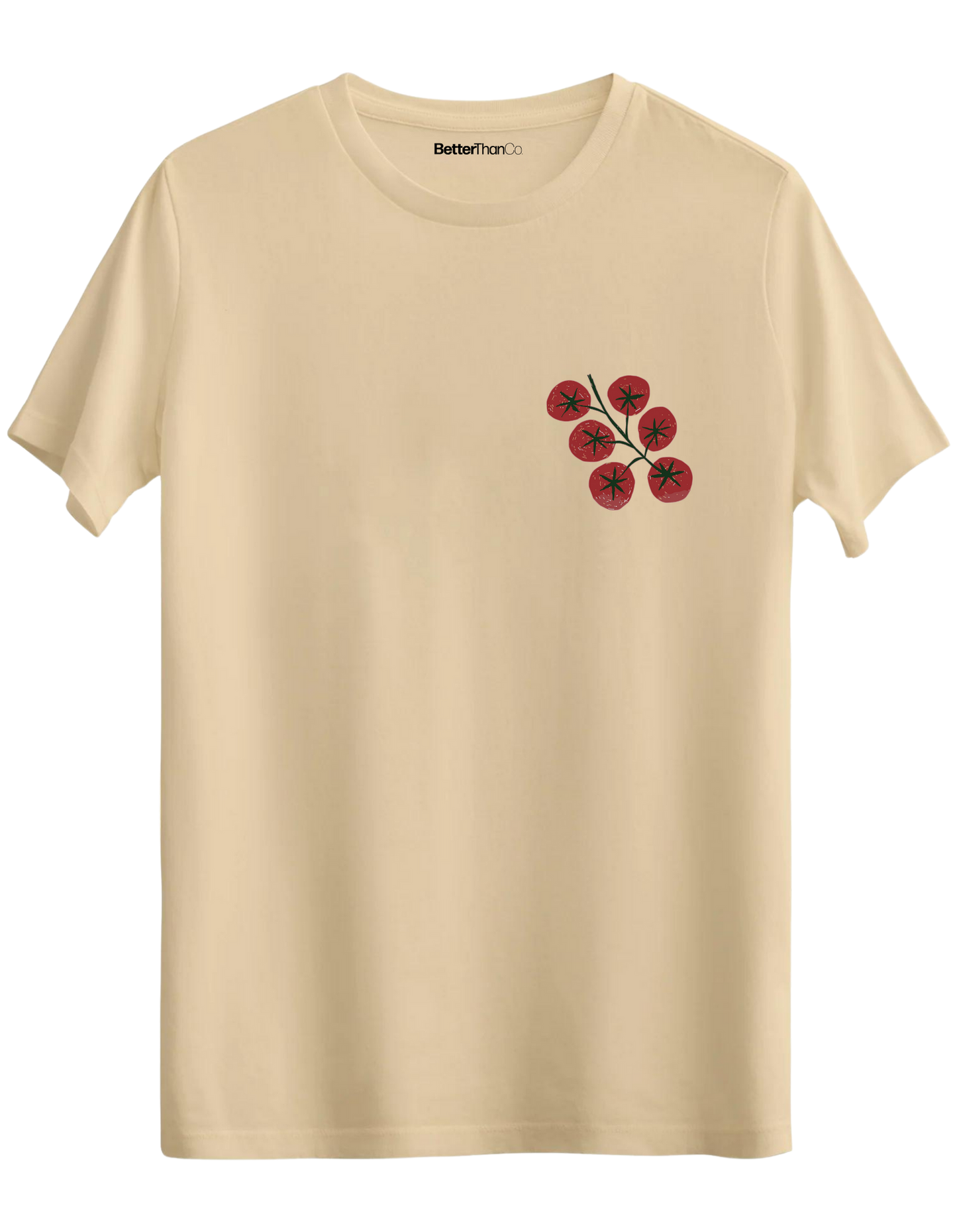 Tomatoes Baskılı Bisiklet Yaka Regular T-shirt