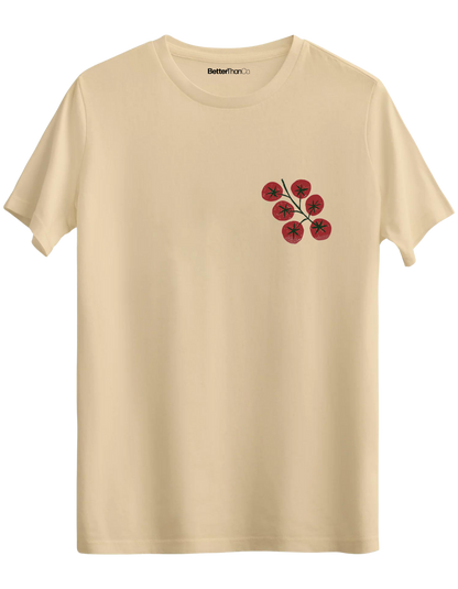 Tomatoes Baskılı Bisiklet Yaka Regular T-shirt