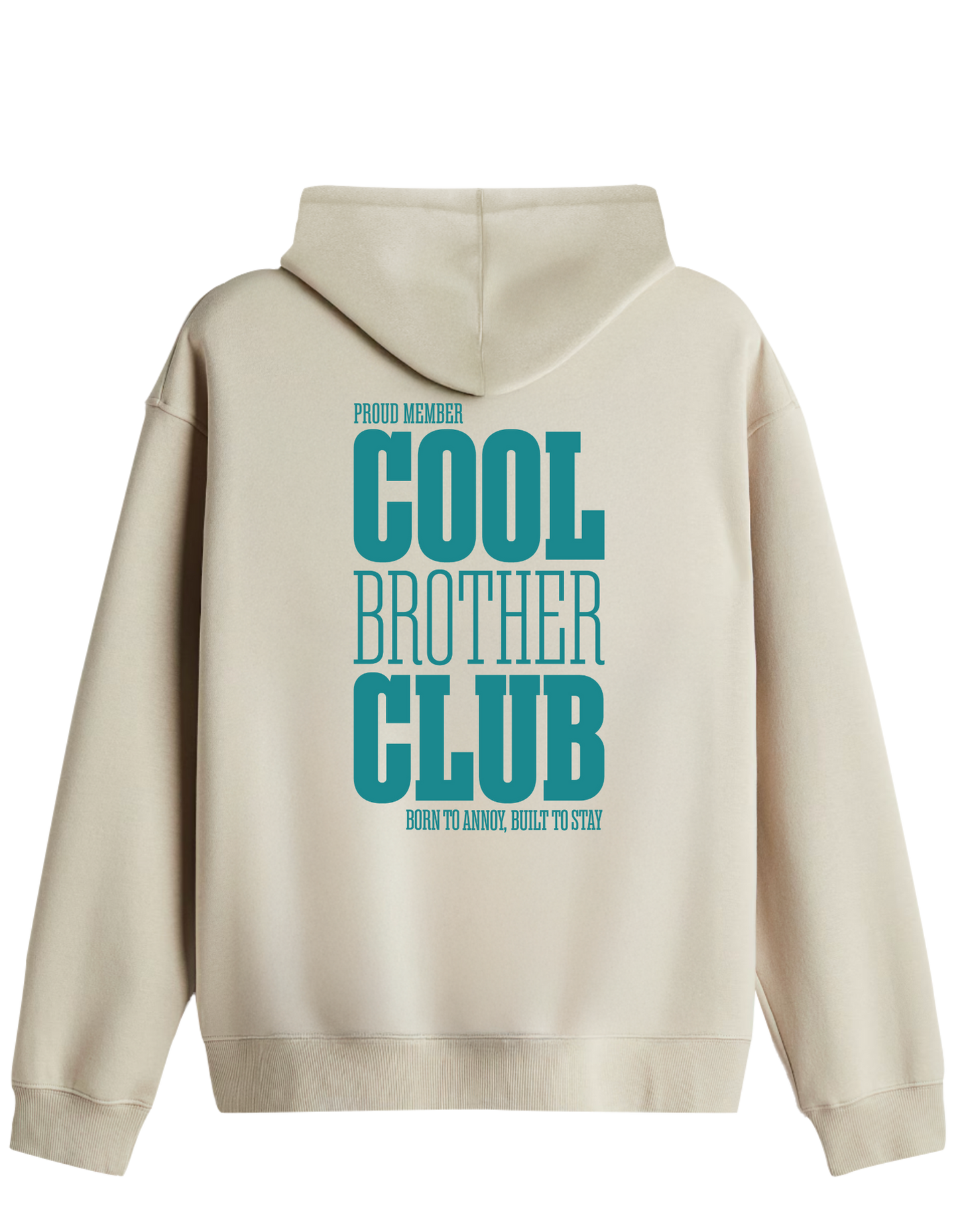 Cool Brother Club Baskılı Unisex Kapüşonlu Yaka Hoodie