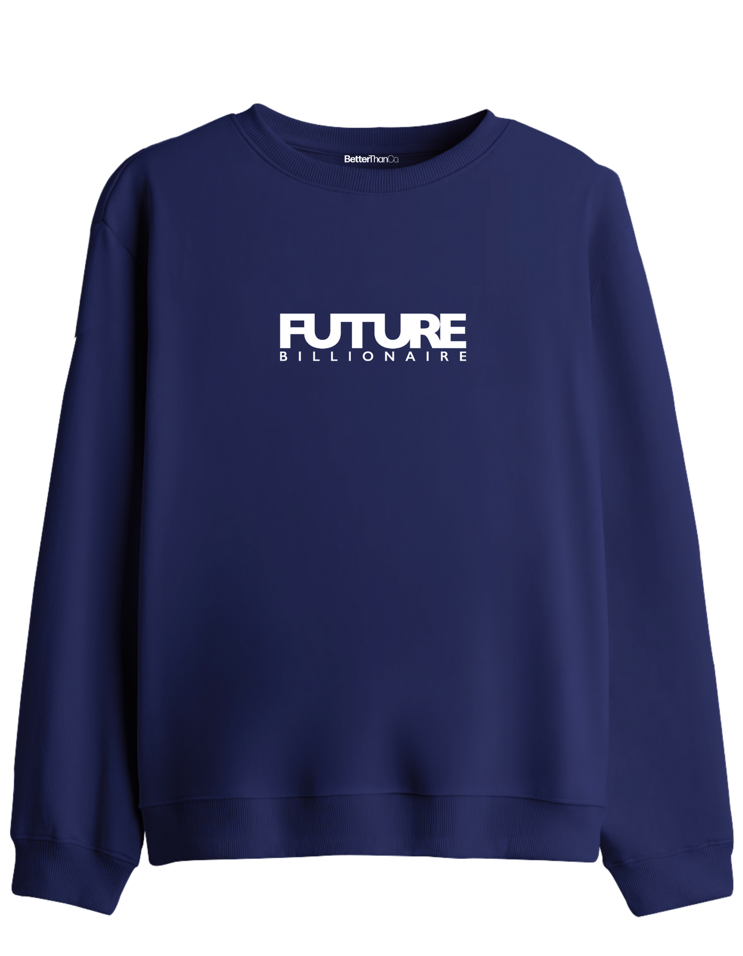 Future Billionaire Baskılı Bisiklet Yaka Sweatshirt
