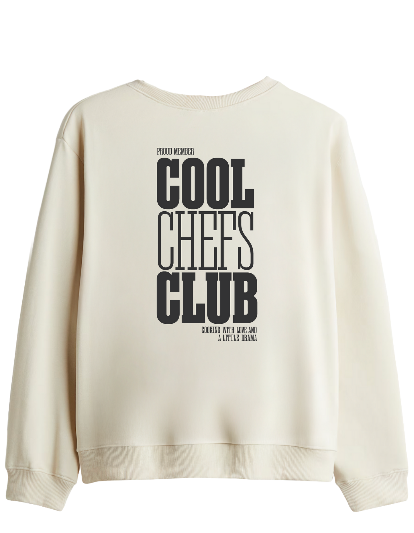 Cool Chefs Club Baskılı Bisiklet Yaka Sweatshirt