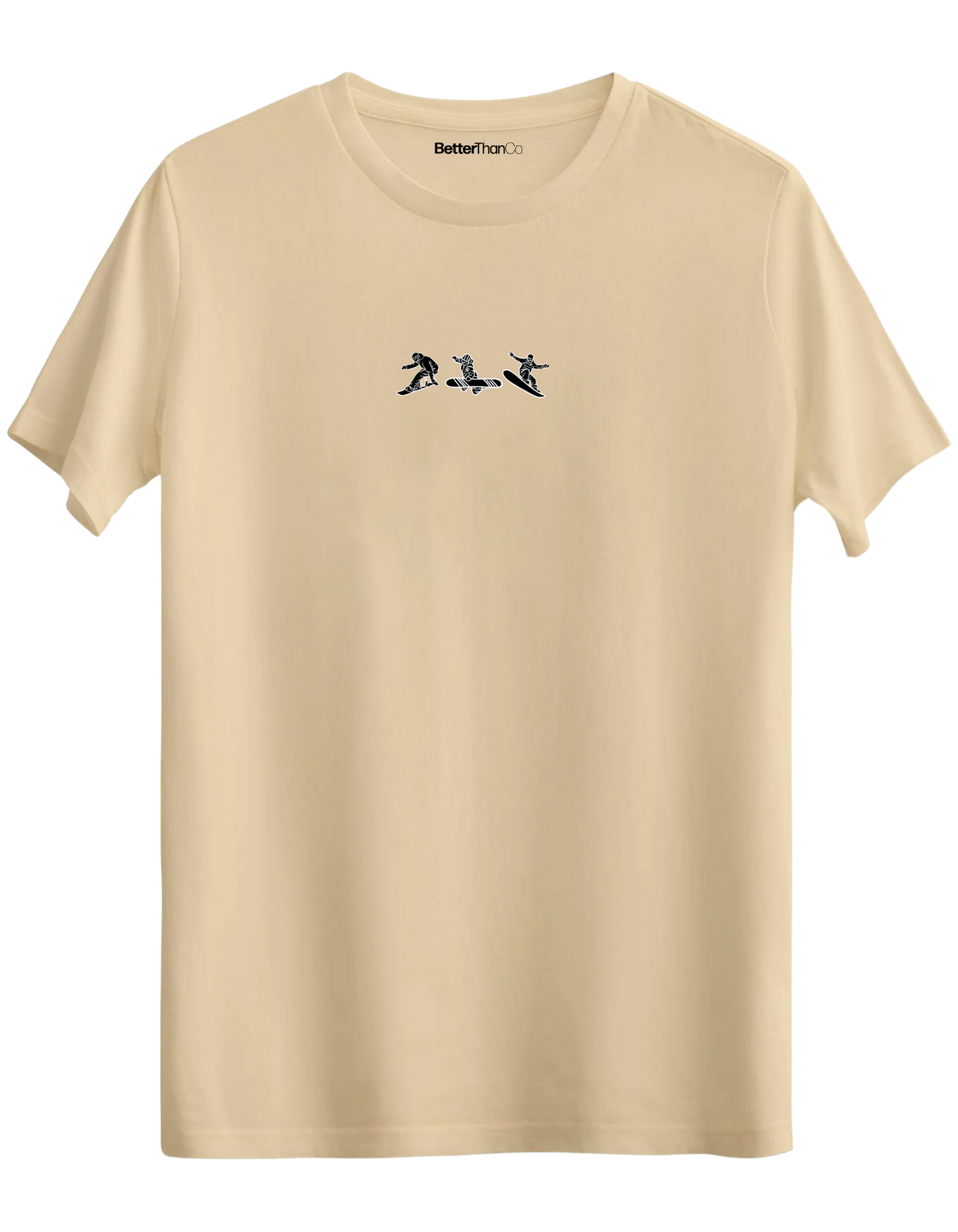 Born To Board Baskılı Bisiklet Yaka Regular T-shirt