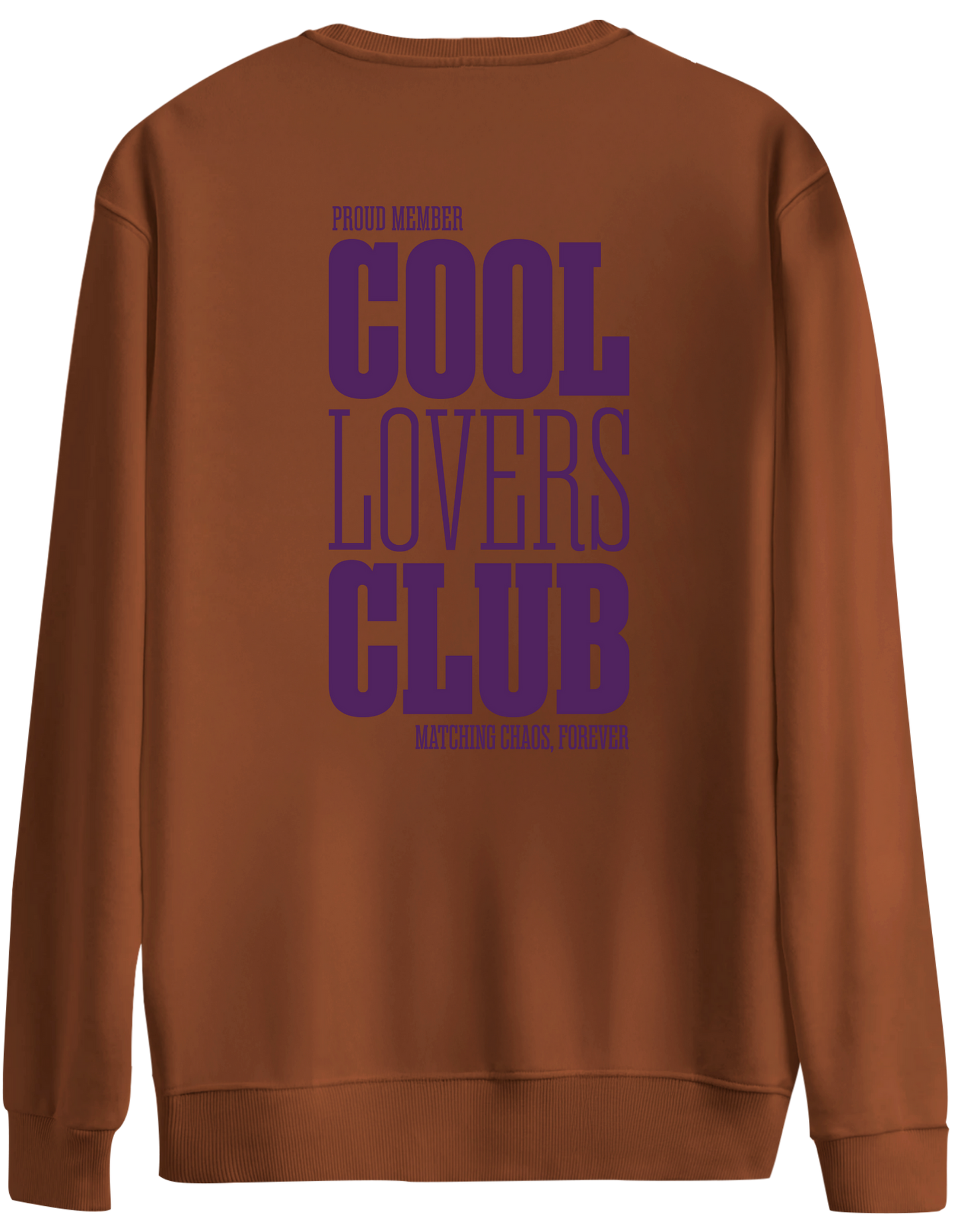 Cool Lovers Club Baskılı Bisiklet Yaka Oversize Sweatshirt