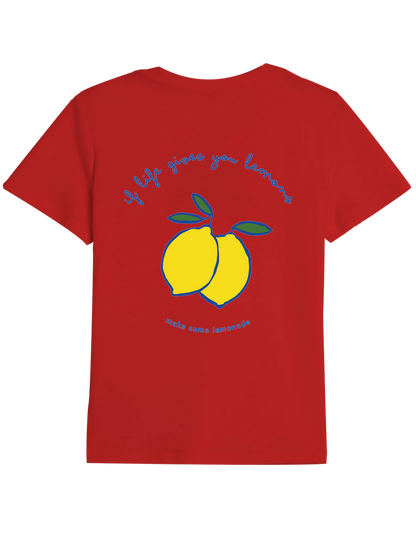 Lemonade Baskılı Bisiklet Yaka Çocuk t-shirt