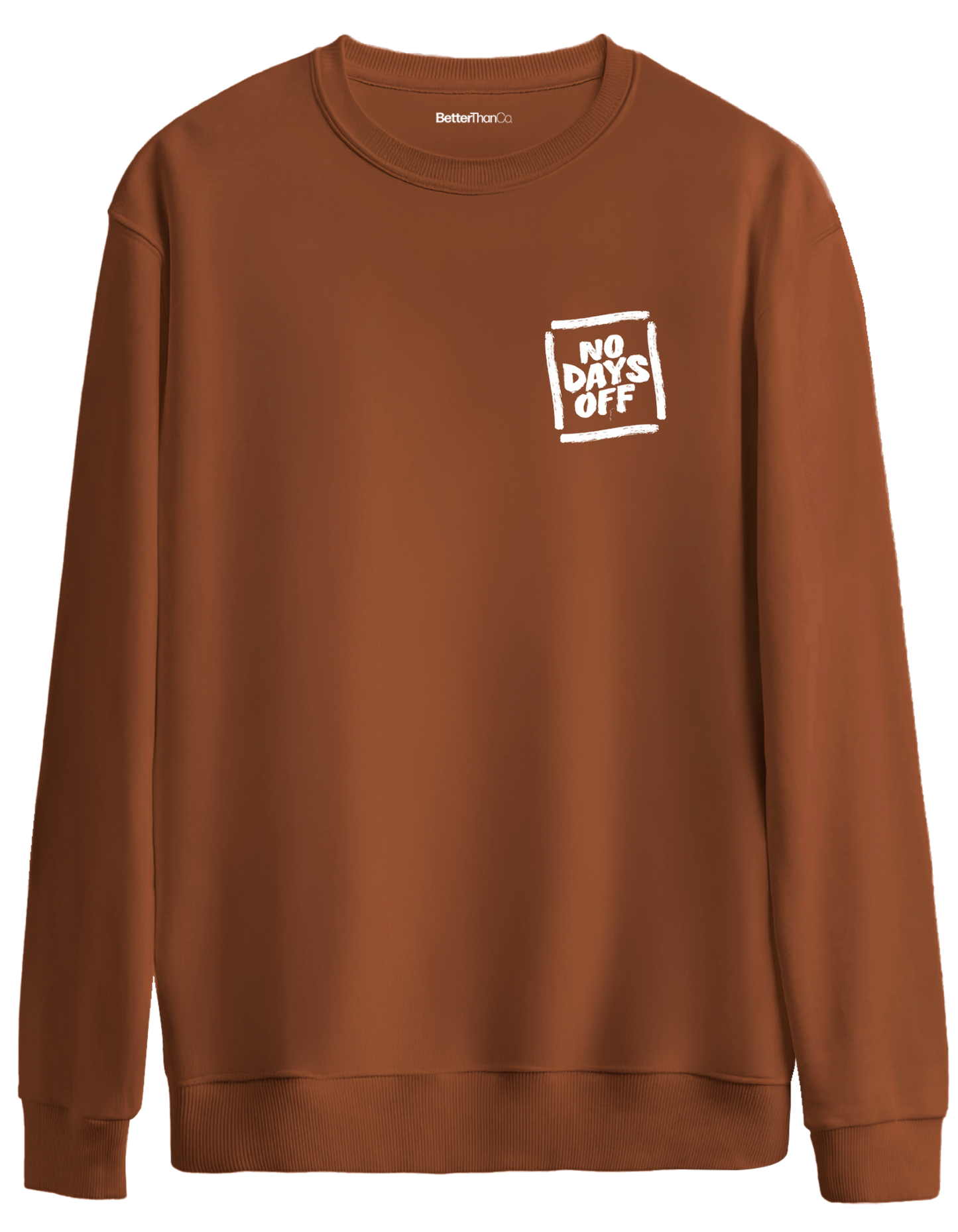 Day Off Baskılı Bisiklet Yaka Oversize Sweatshirt