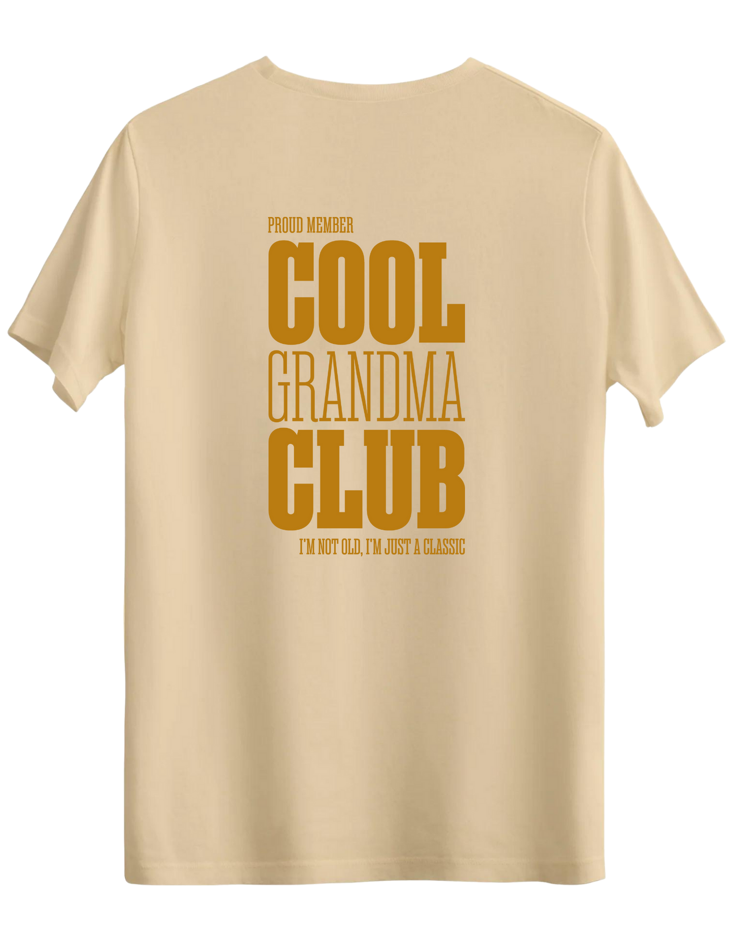Cool Grandma Club Baskılı Bisiklet Yaka Regular T-shirt