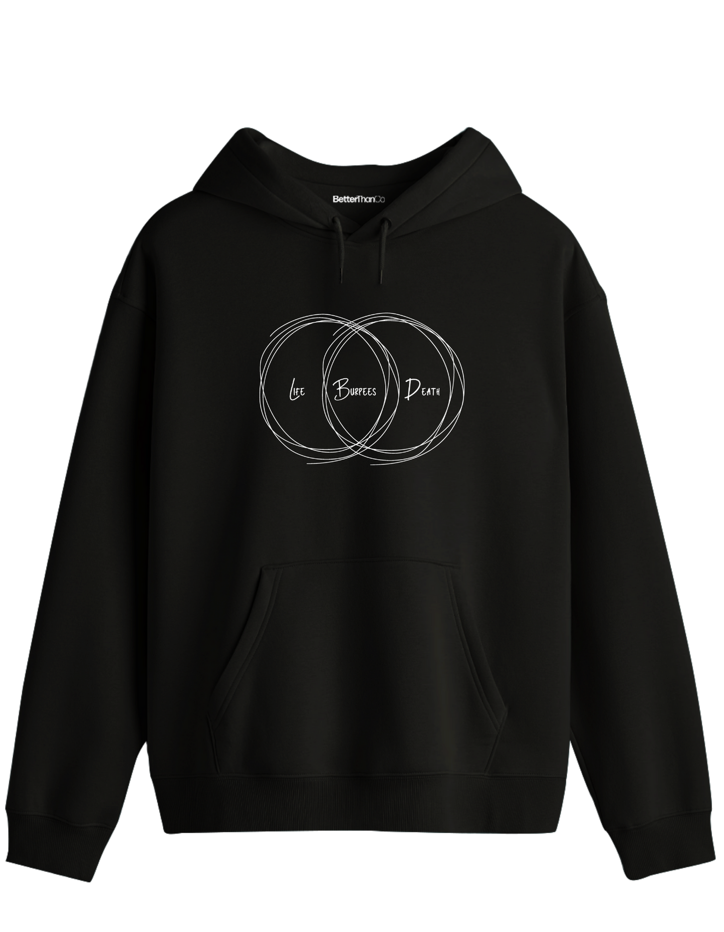 Burpees Baskılı Unisex Kapüşonlu Yaka Hoodie