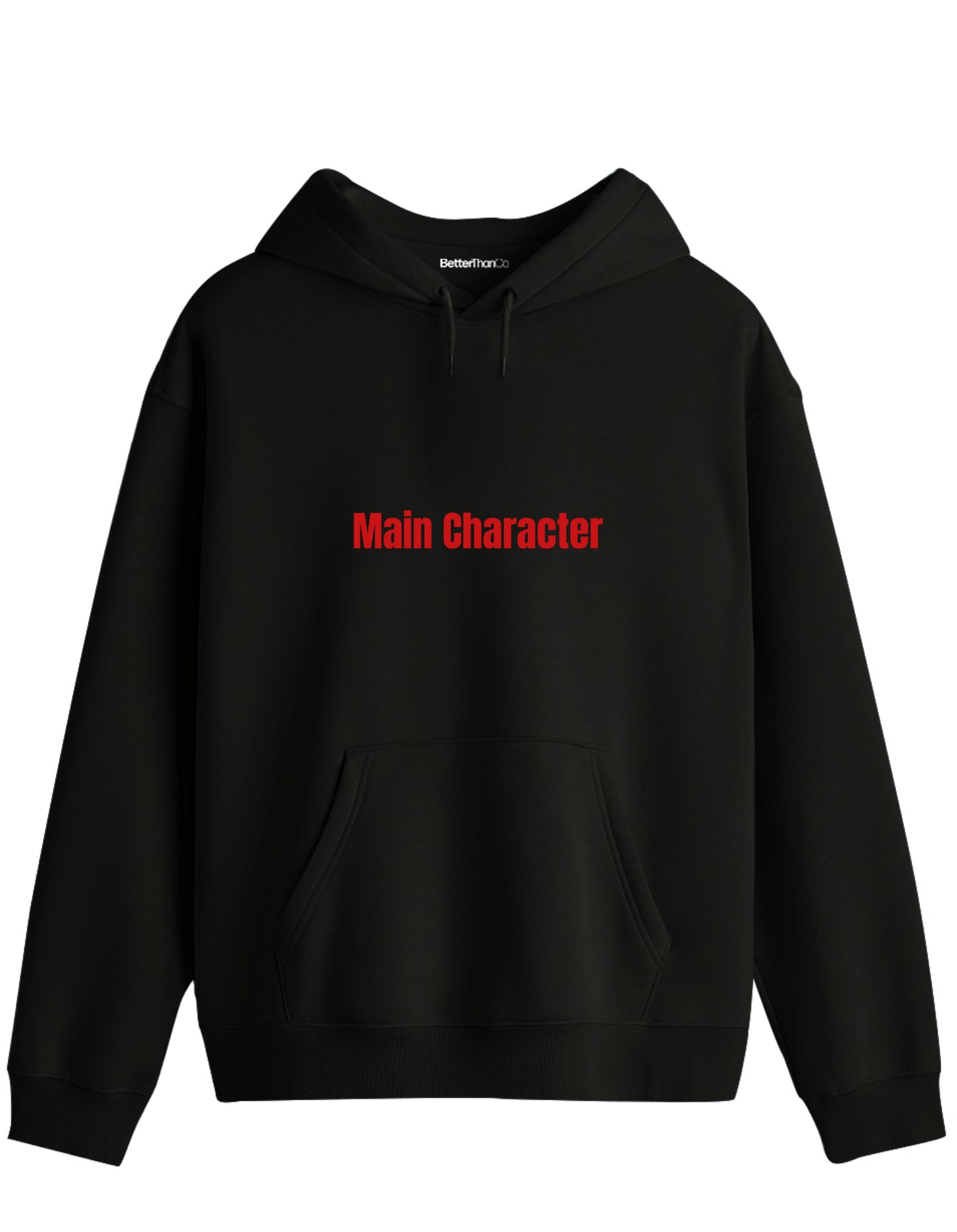 Main Character Baskılı Unisex Kapüşonlu Yaka Hoodie