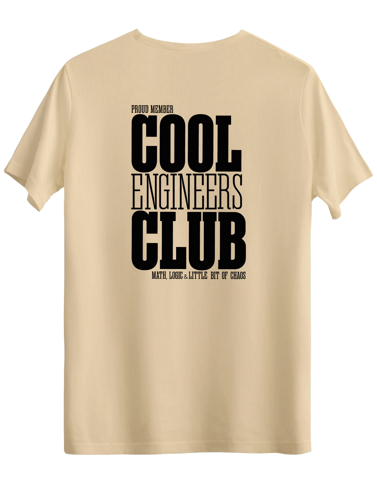 Cool Engineers Club Baskılı Bisiklet Yaka Regular T-shirt