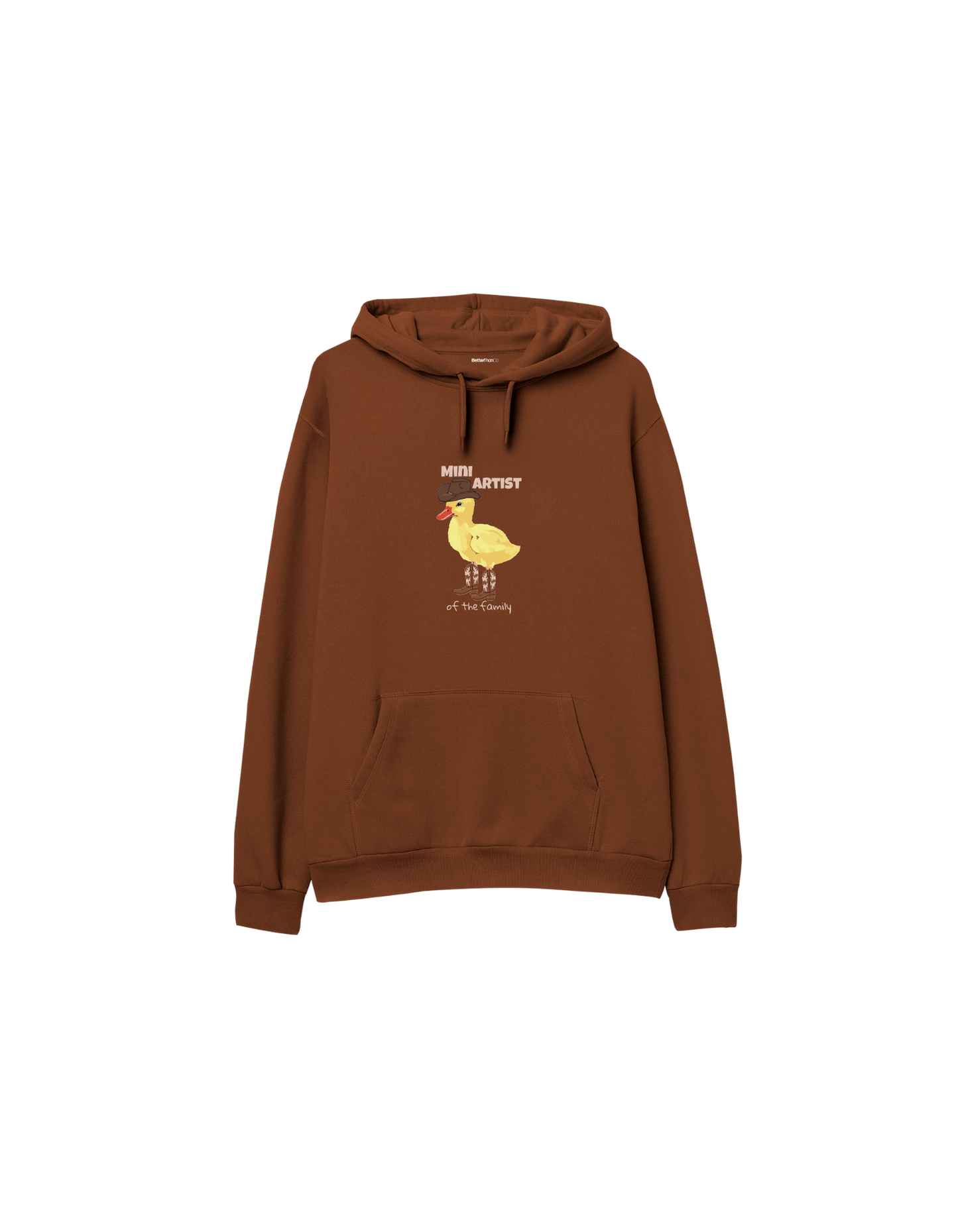 Mini Artist Baskılı Oversize Kapüşonlu Çocuk Hoodie