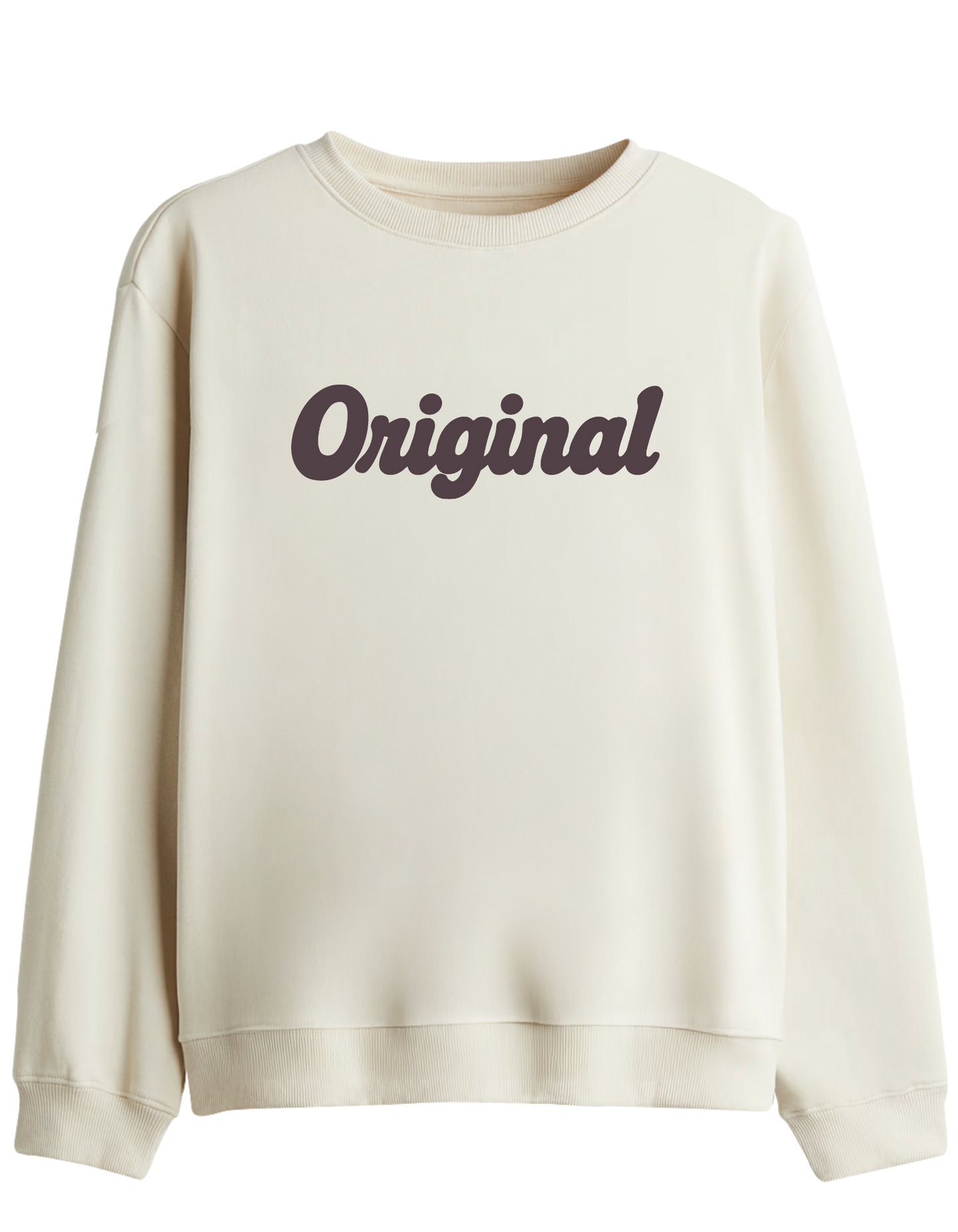 Orijinal Baskılı Bisiklet Yaka Sweatshirt