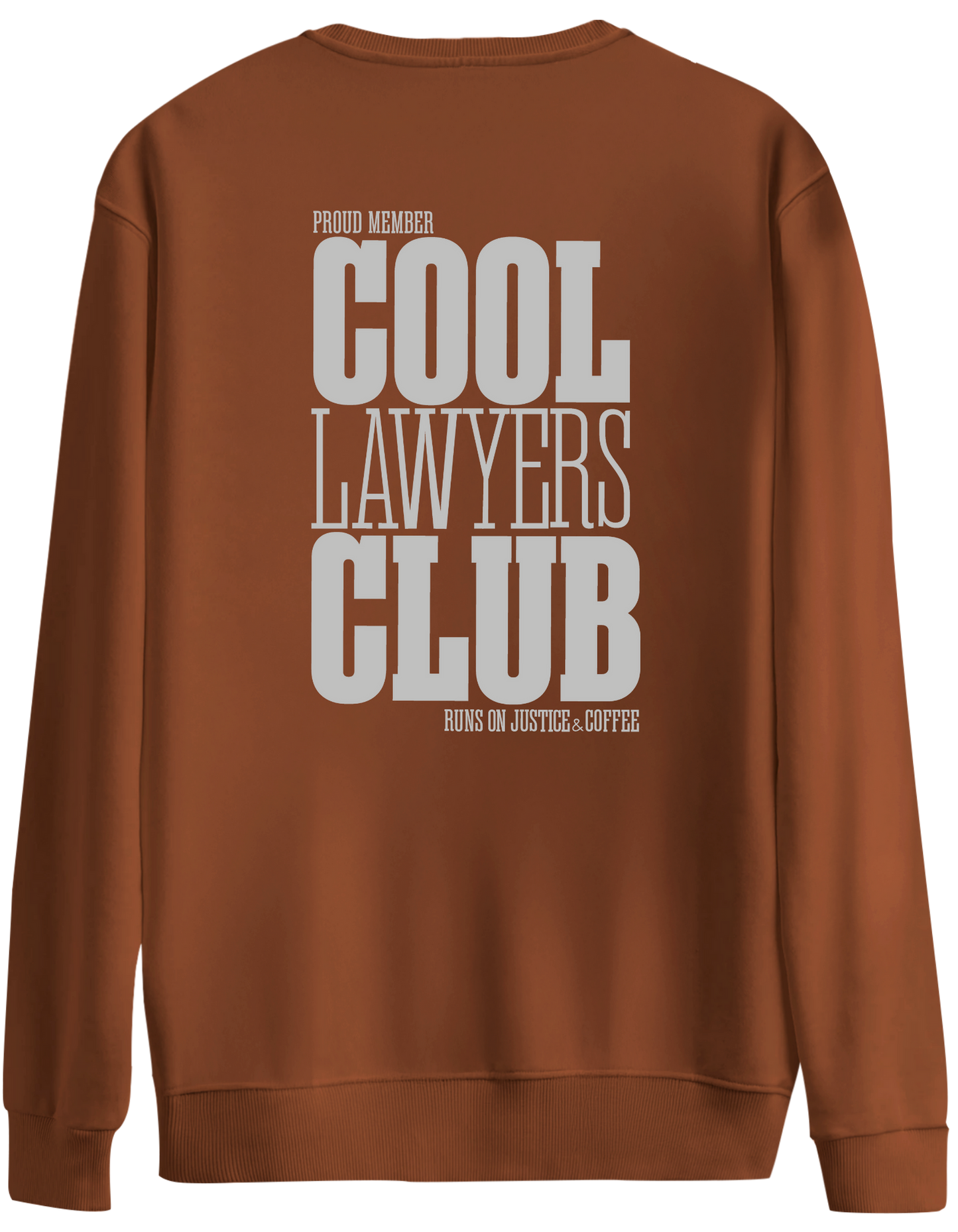 Cool Lawyers Club Baskılı Bisiklet Yaka Oversize Sweatshirt