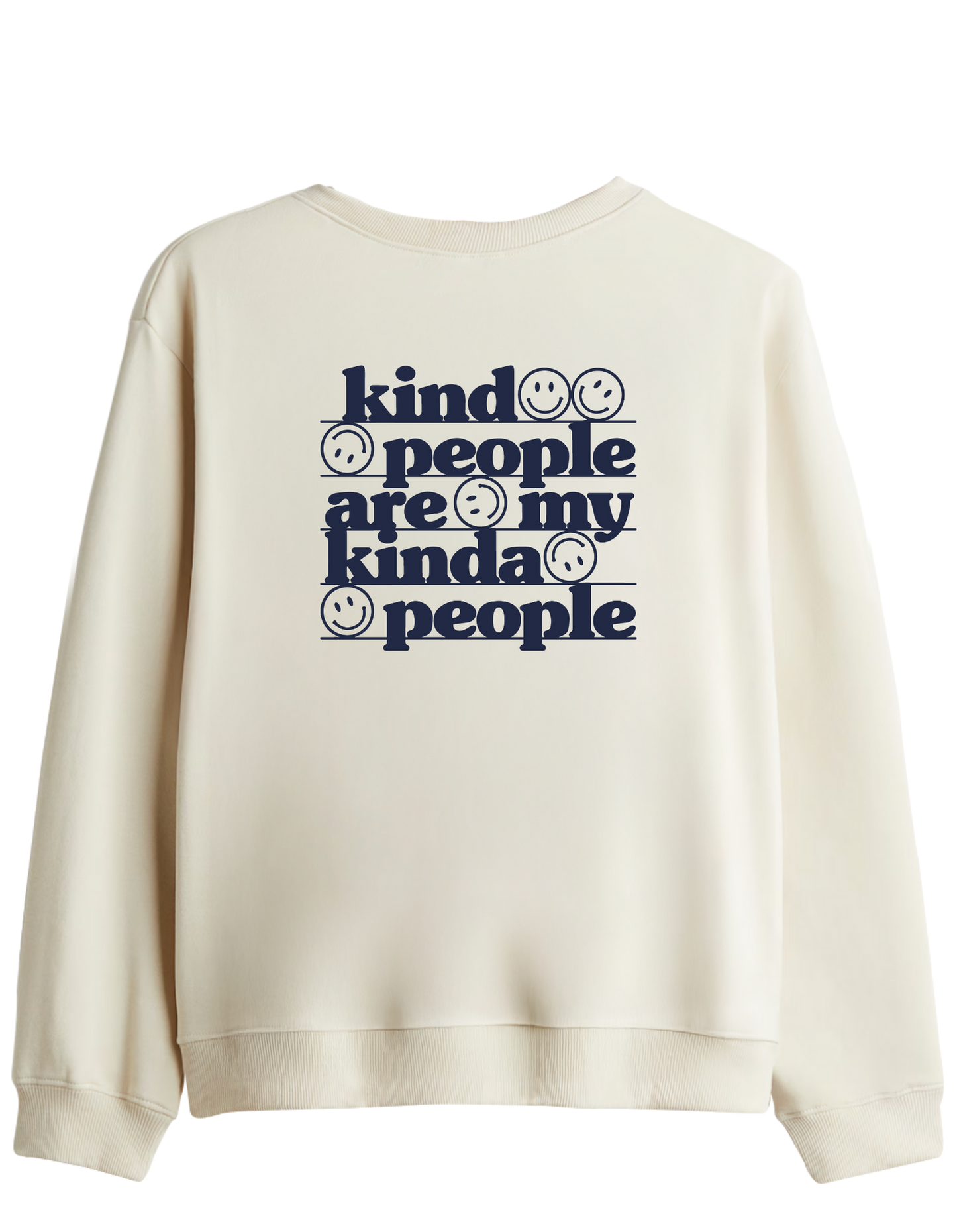 Be Kind Baskılı Bisiklet Yaka Sweatshirt