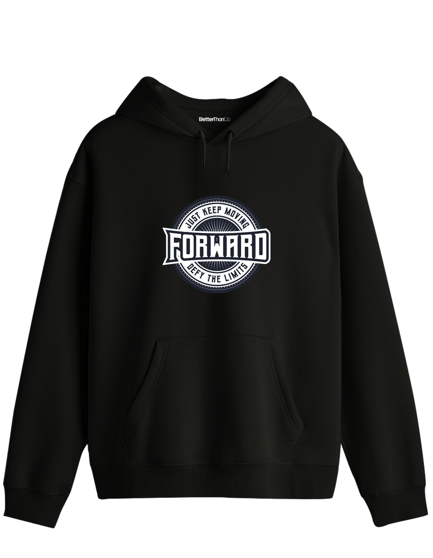 Forward Baskılı Unisex Kapüşonlu Yaka Hoodie