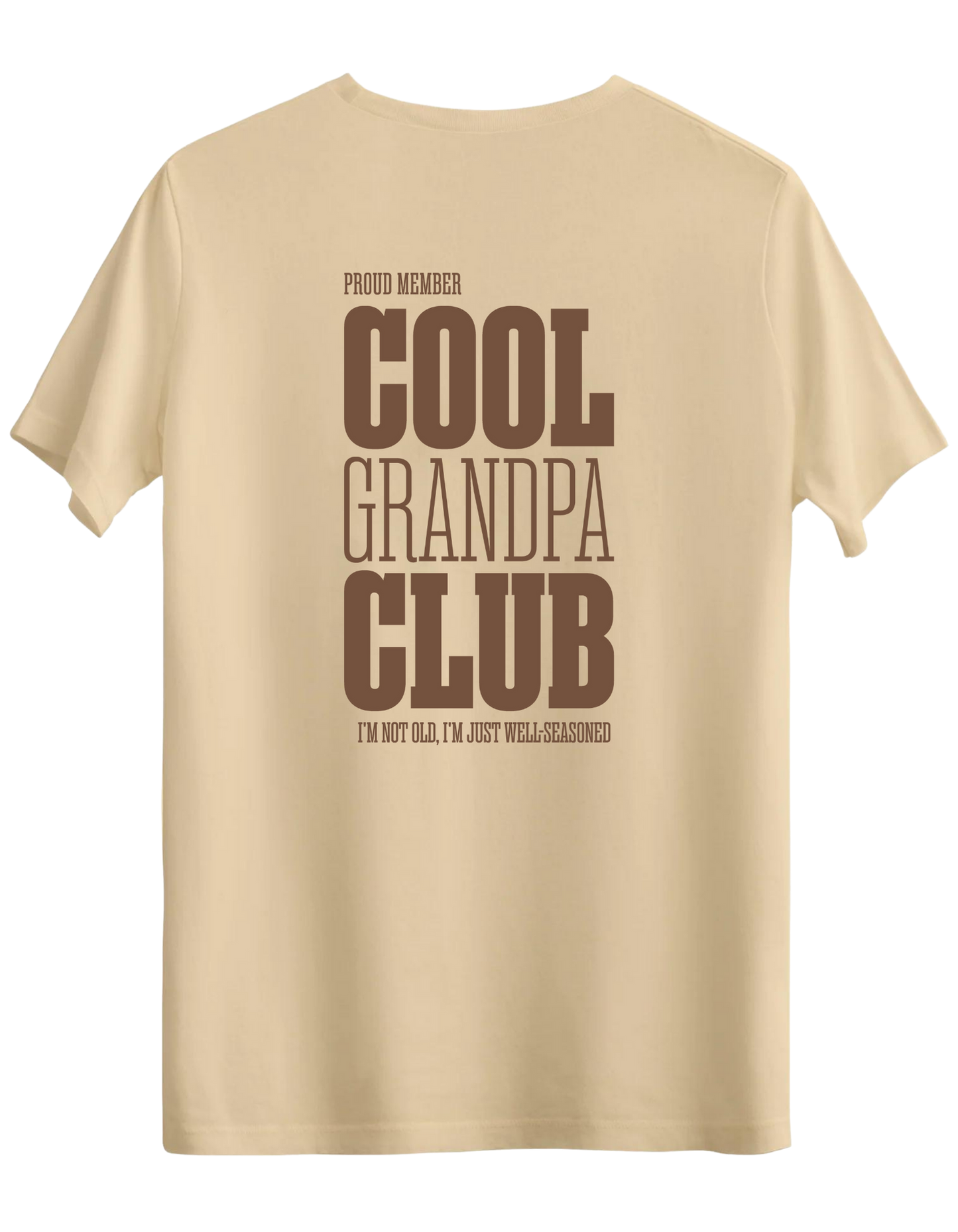 Cool Grandpa Club Baskılı Bisiklet Yaka Regular T-shirt