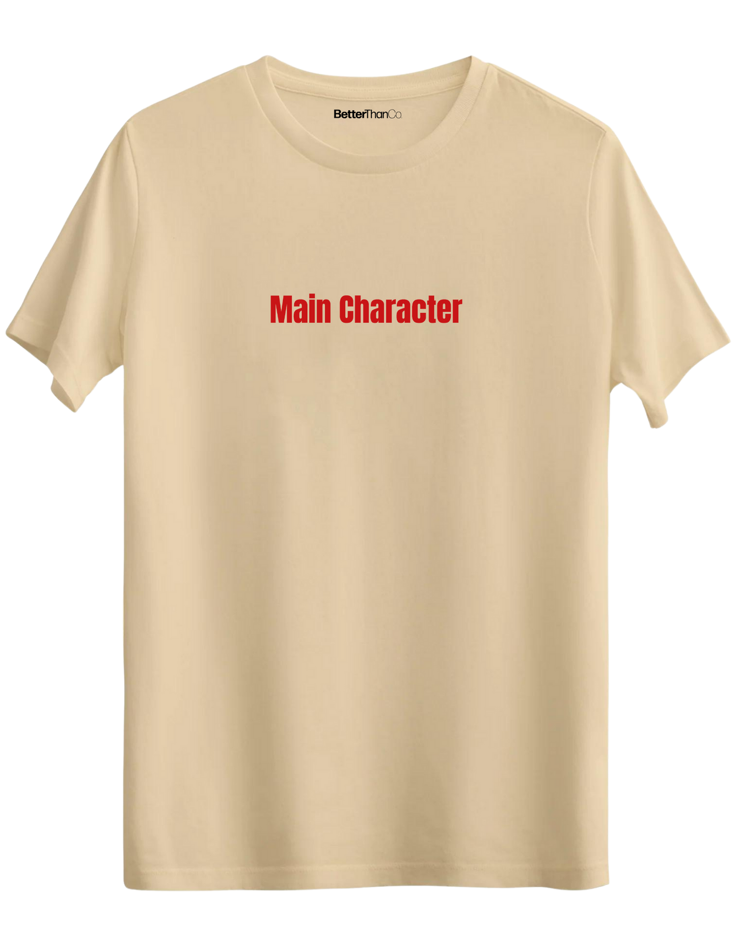 Main Character Baskılı Bisiklet Yaka Regular T-shirt