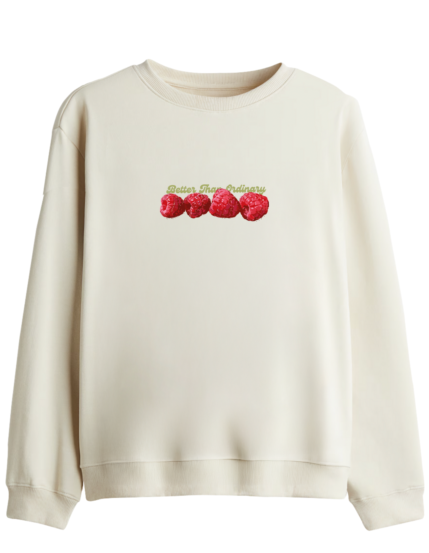 BetterThanOrdinary Baskılı Bisiklet Yaka Sweatshirt