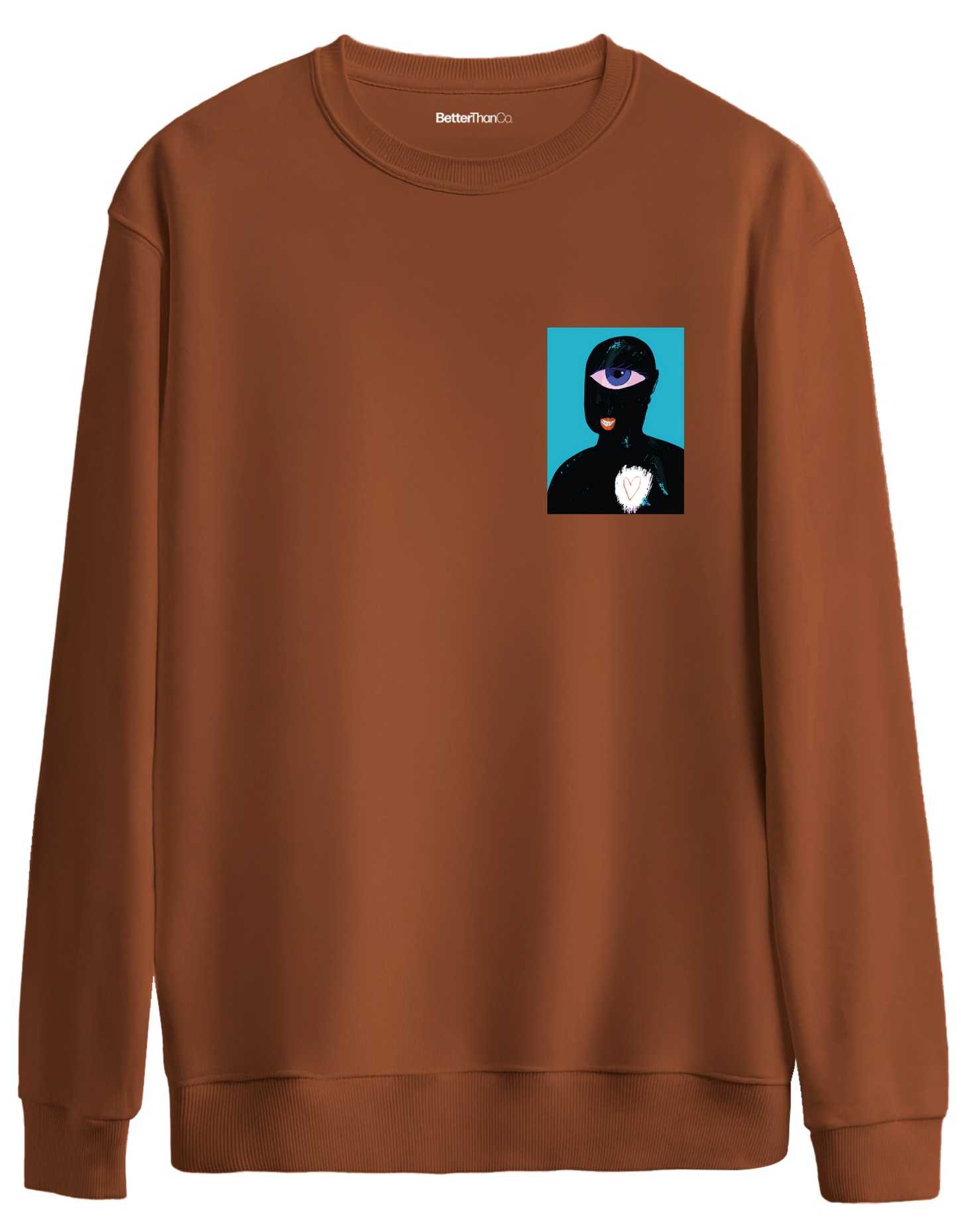 Oracle Eye Baskılı Bisiklet Yaka Oversize Sweatshirt