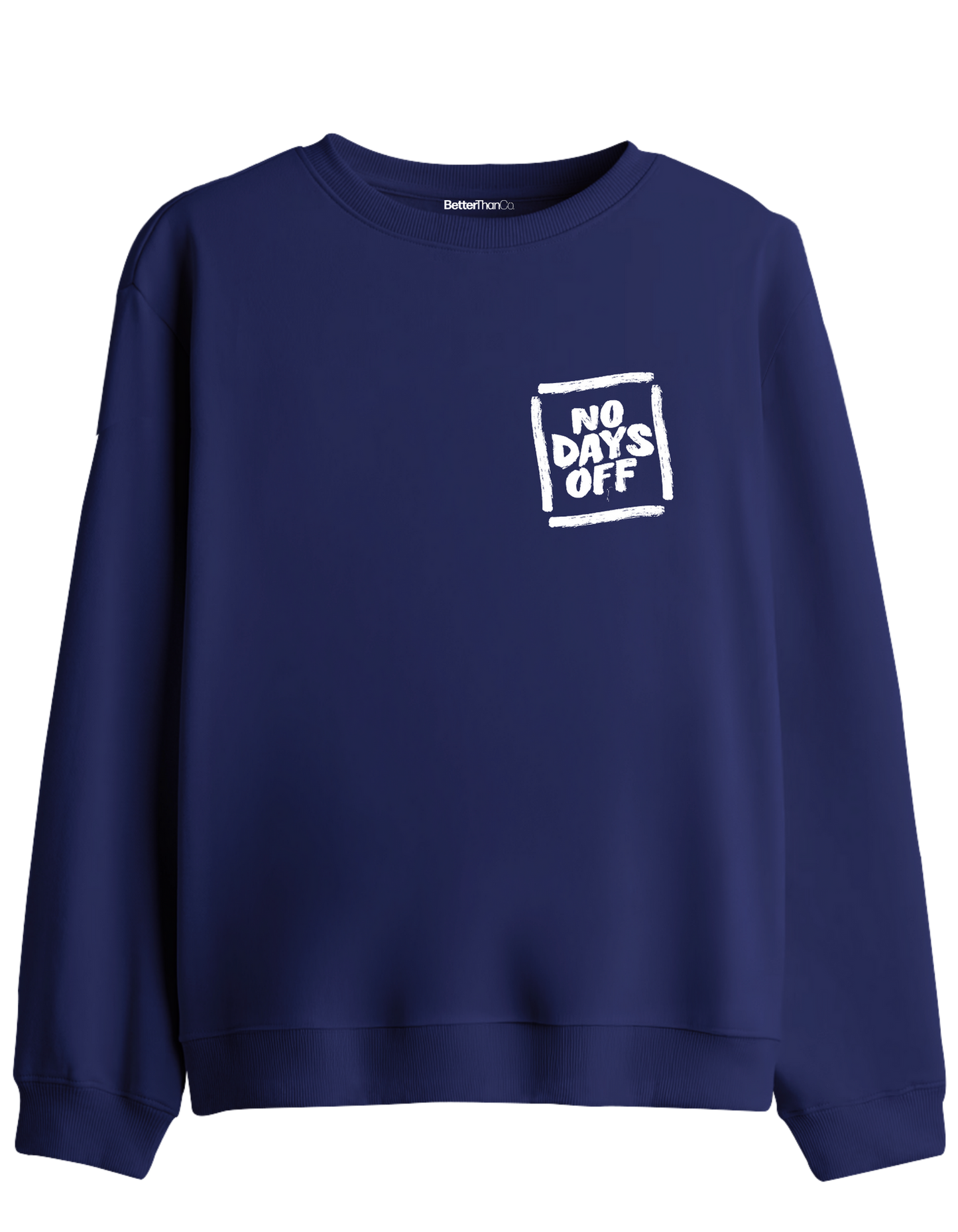 Day Off Baskılı Bisiklet Yaka Sweatshirt