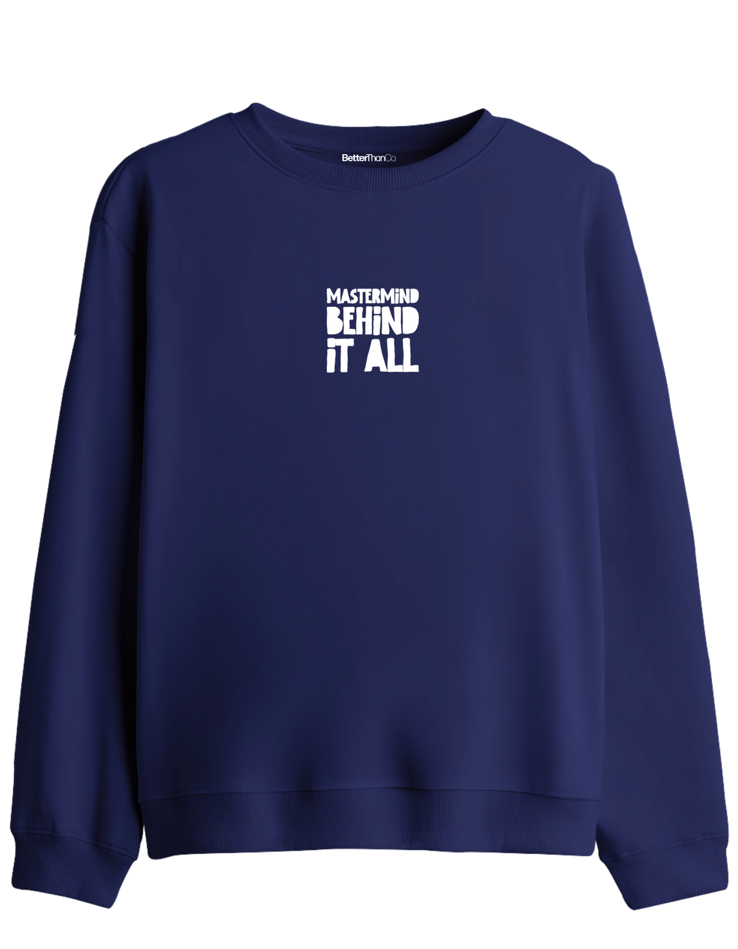 Mastermind Baskılı Bisiklet Yaka Sweatshirt