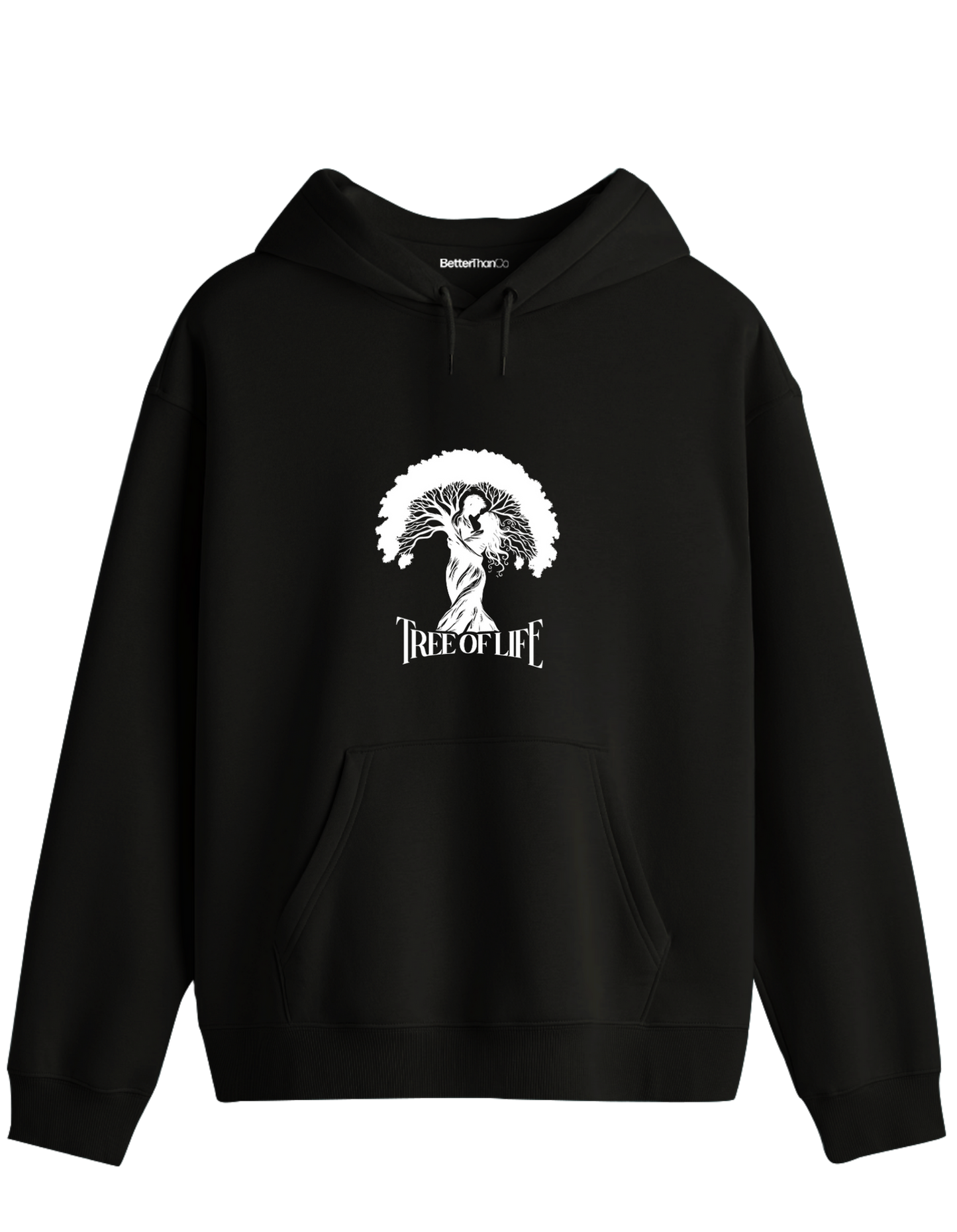 Tree Of Life Baskılı Unisex Kapüşonlu Yaka Hoodie