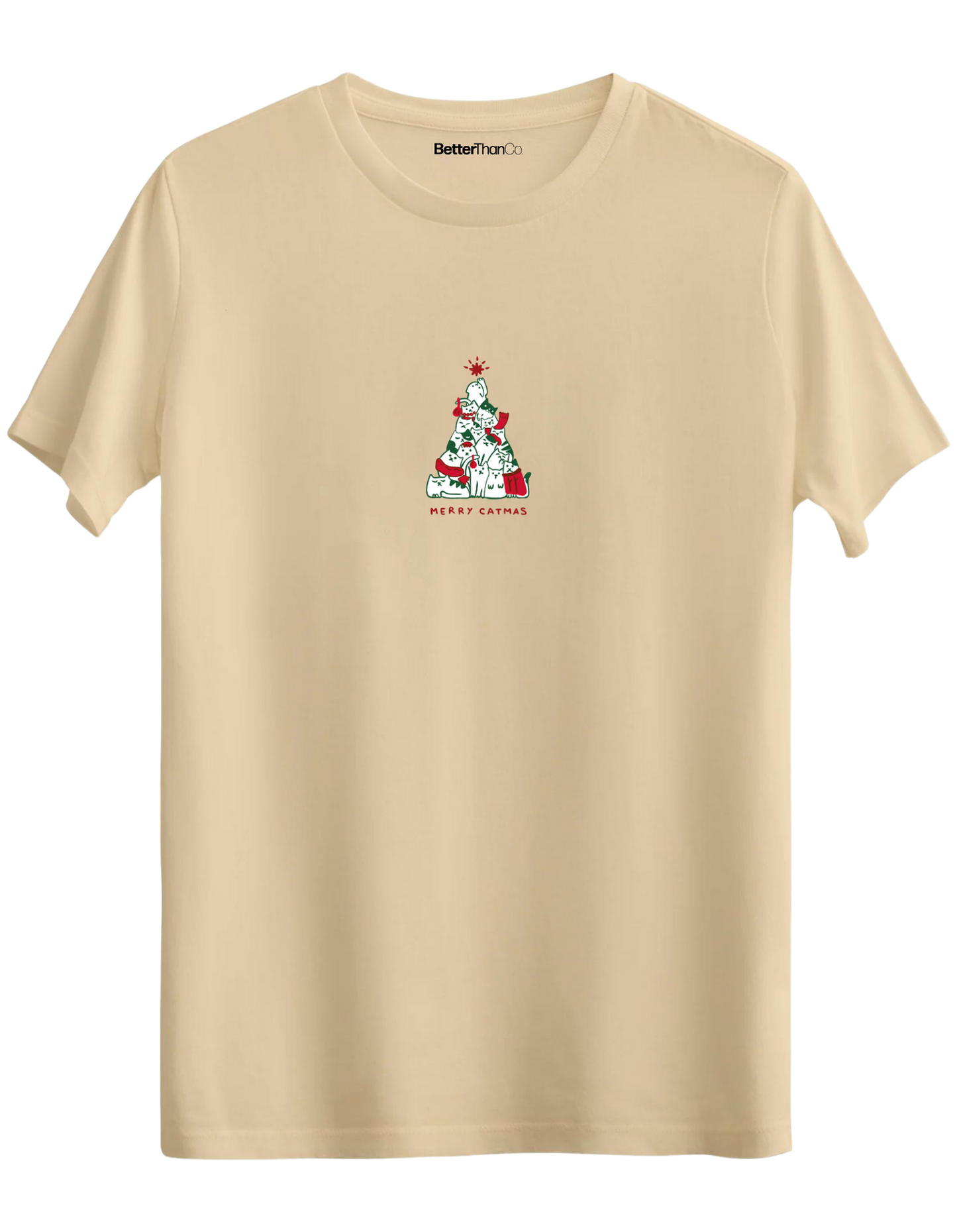 Catmas Baskılı Bisiklet Yaka Regular T-shirt