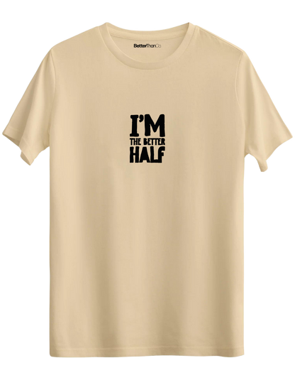 The Better Half Baskılı Bisiklet Yaka Regular T-shirt