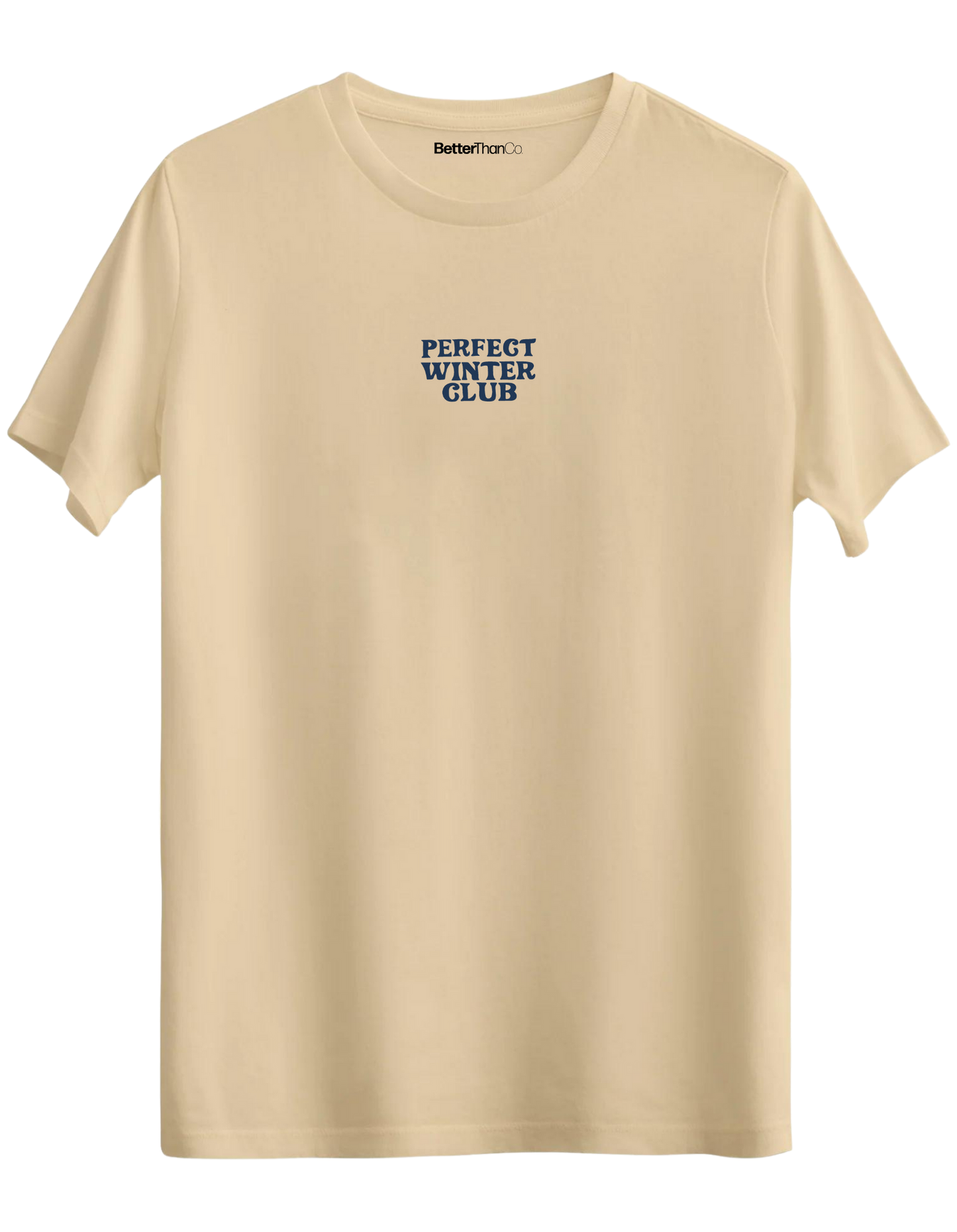 Winter Club Baskılı Bisiklet Yaka Regular T-shirt